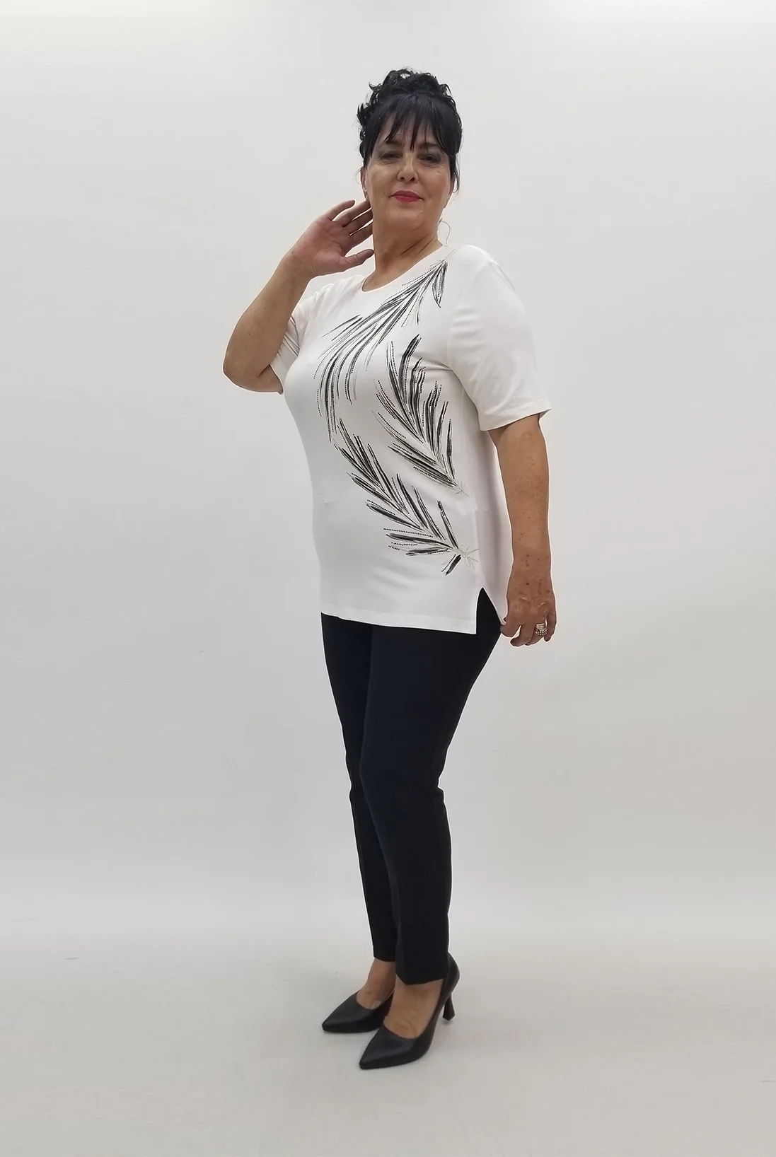 Miraggio Büyük Beden Bluz 99824 BEYAZ