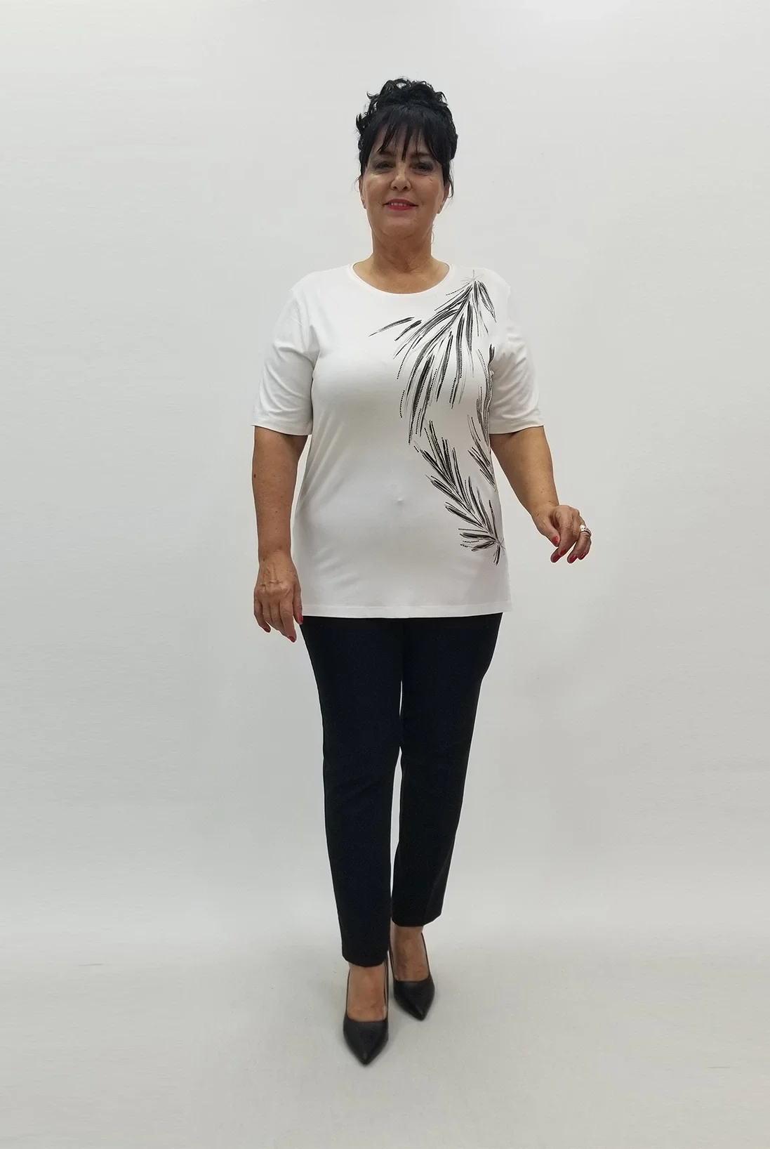 Miraggio Büyük Beden Bluz 99824 BEYAZ