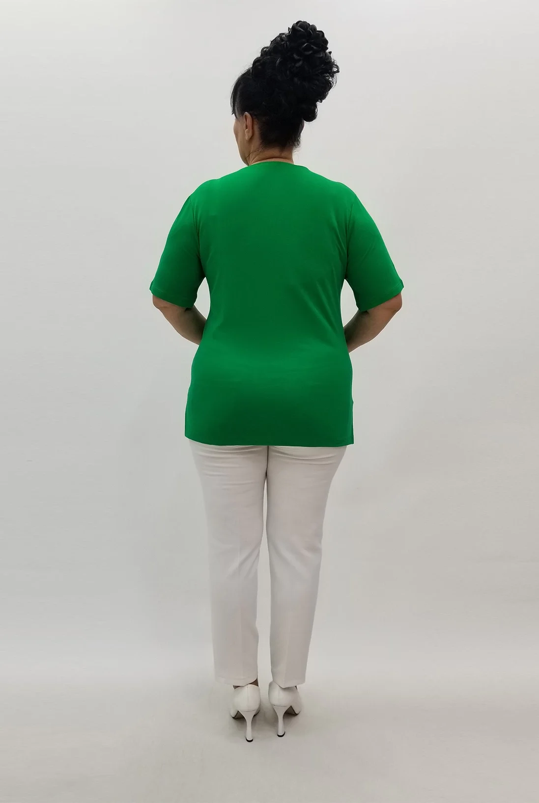 Miraggio Büyük Beden Bluz 99825 YEŞİL