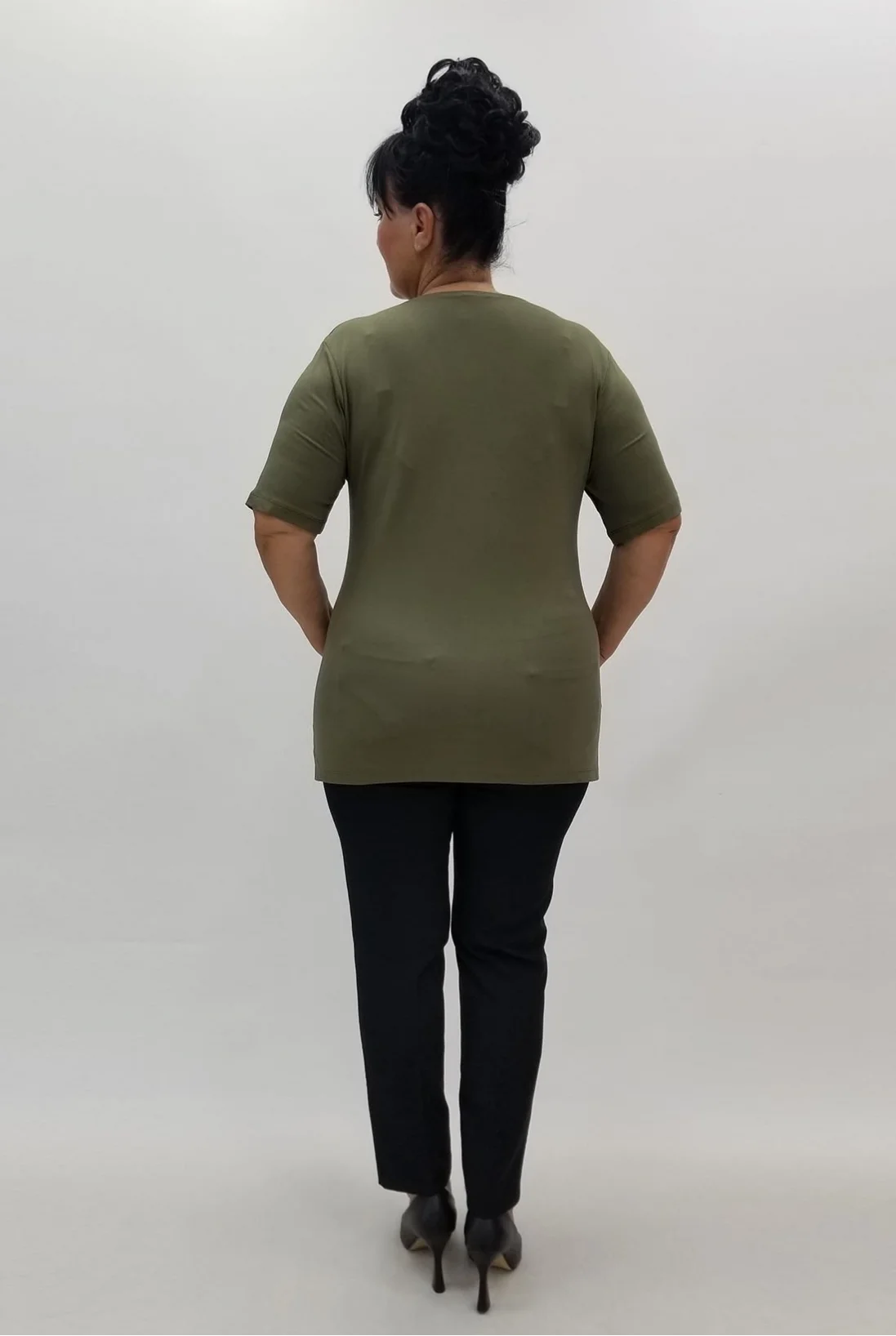 Miraggio Büyük Beden Bluz 99828 HAKİ