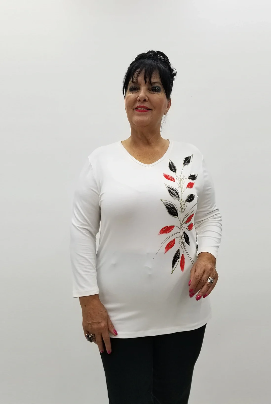 Miraggio Büyük Beden Bluz 99832 BEYAZ