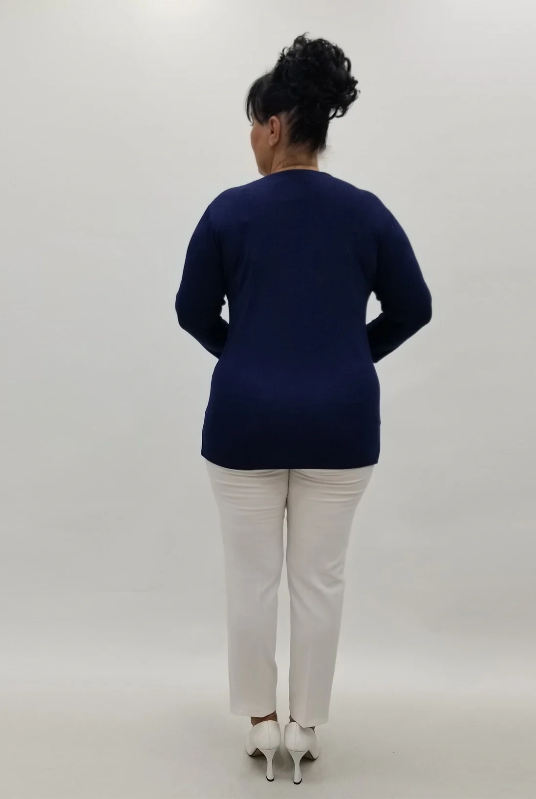 Miraggio Büyük Beden Bluz 99832 LACİVERT