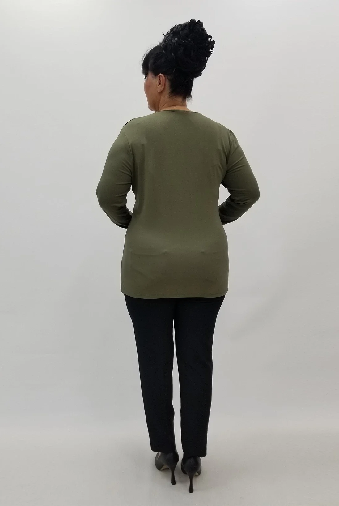 Miraggio Büyük Beden Bluz 99833 HAKİ