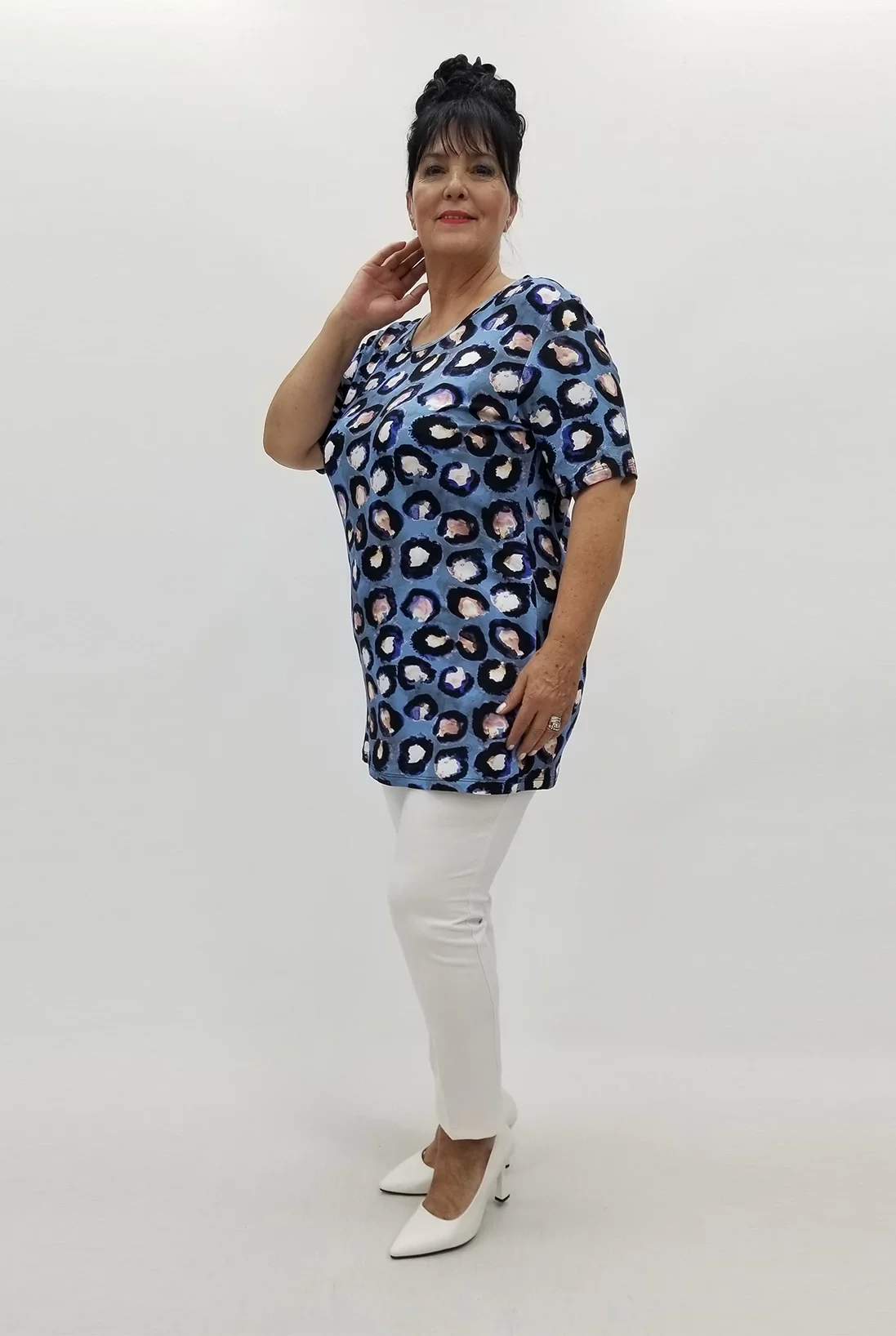 Miraggio Büyük Beden Bluz 99843 İNDİGO