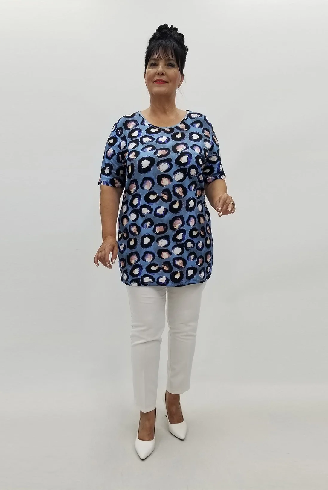 Miraggio Büyük Beden Bluz 99843 İNDİGO