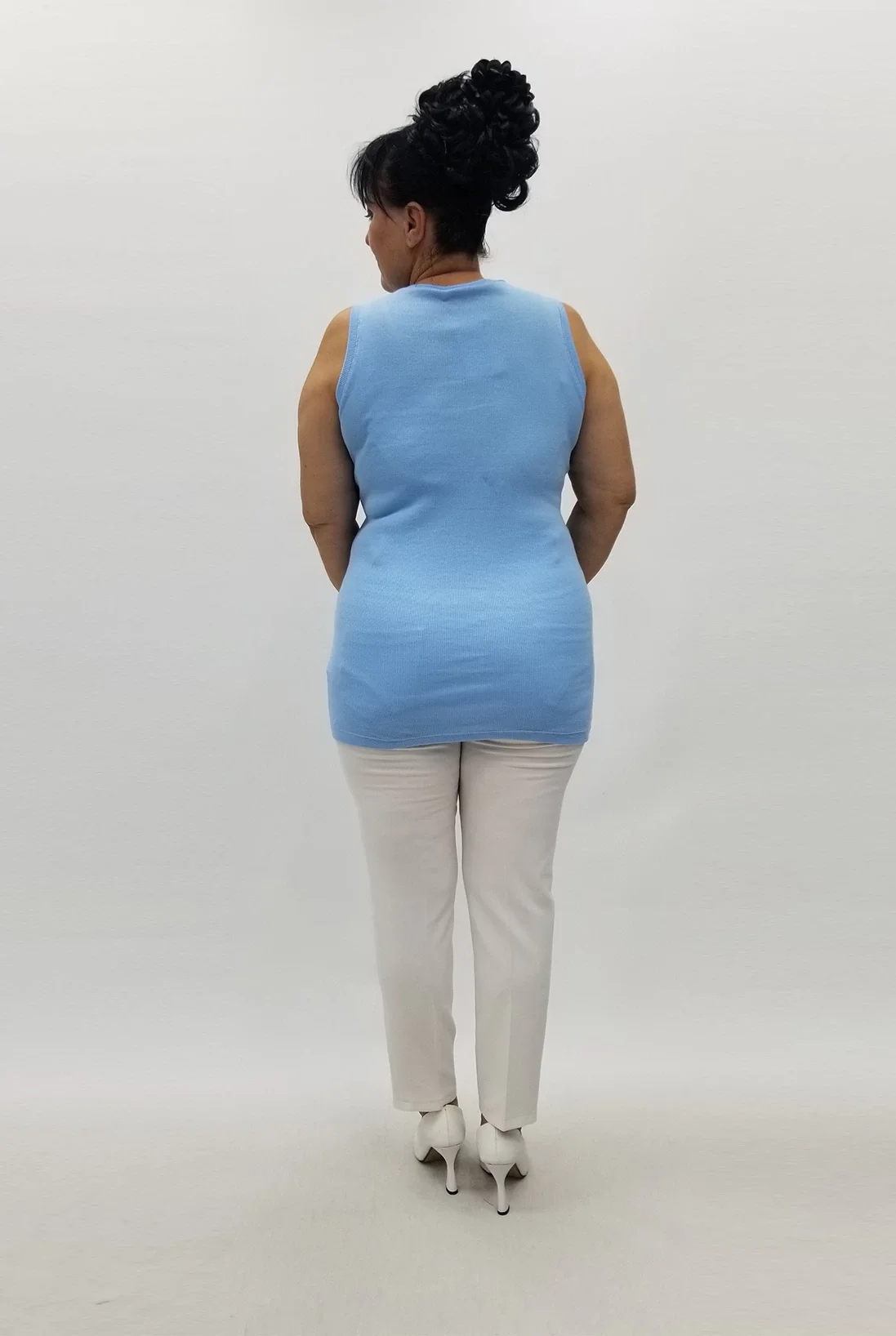 Miraggio Büyük Beden Bluz 99844 A-MAVİ