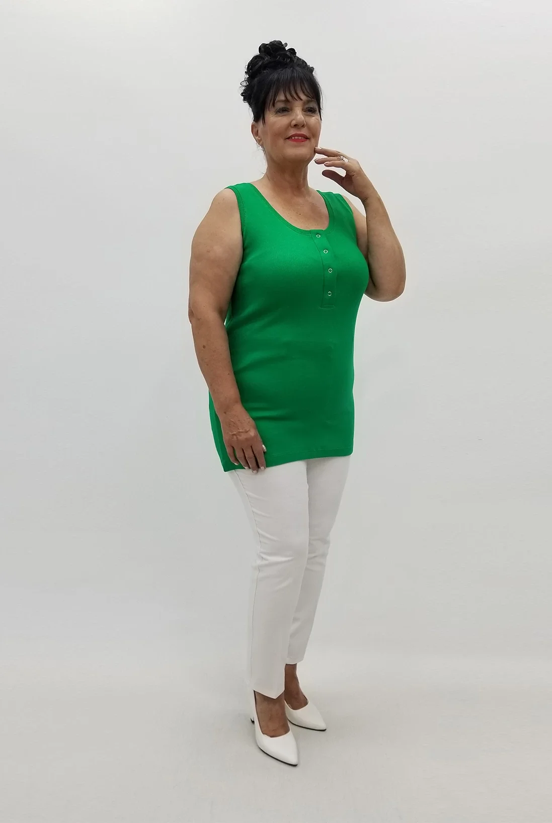 Miraggio Büyük Beden Bluz 99844 YEŞİL