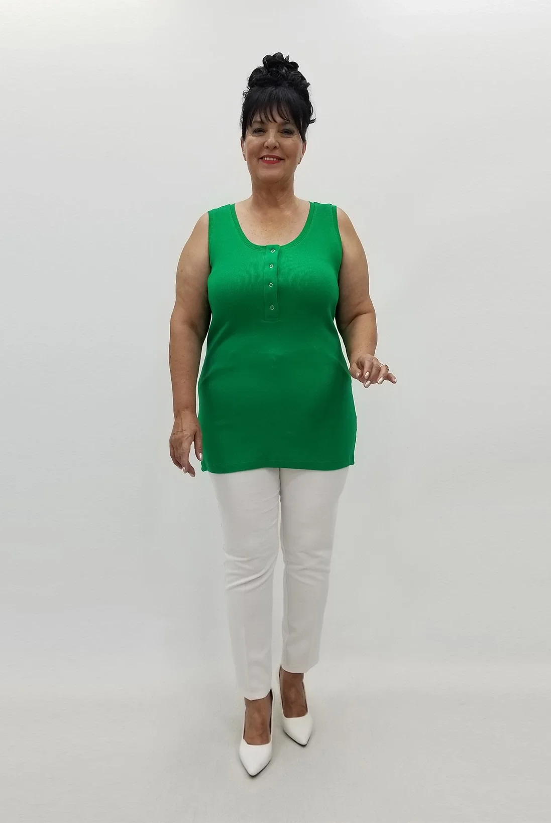 Miraggio Büyük Beden Bluz 99844 YEŞİL