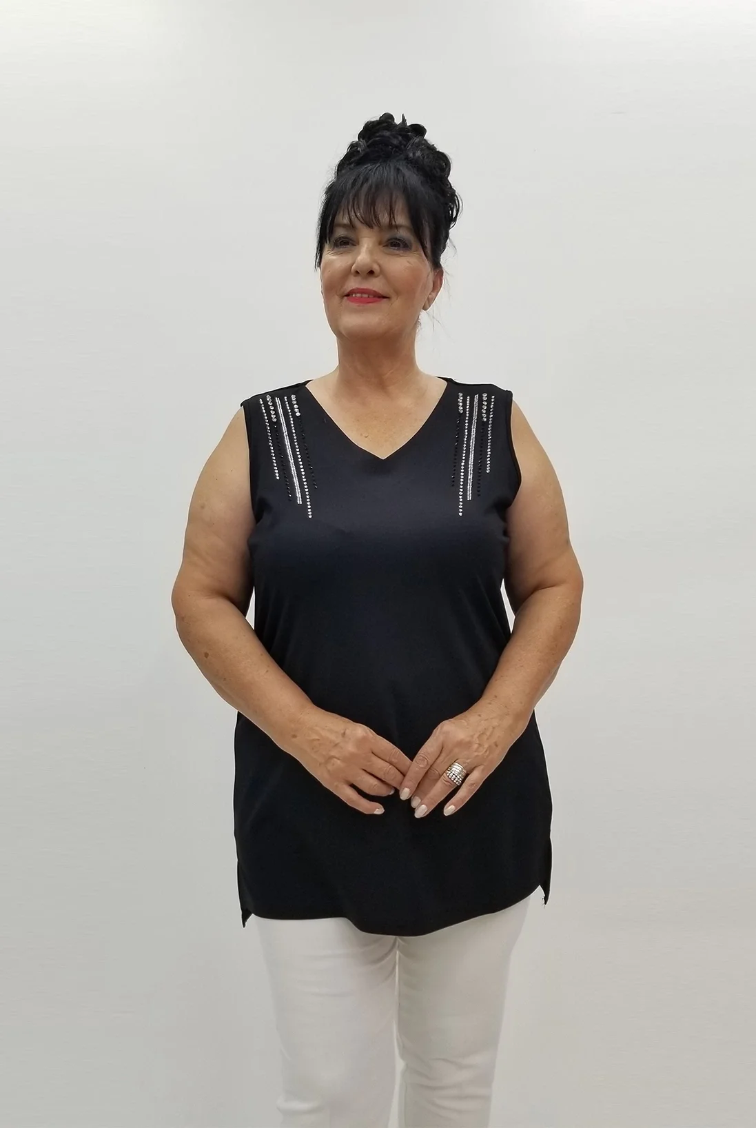 Miraggio Büyük Beden Bluz 99845 SİYAH