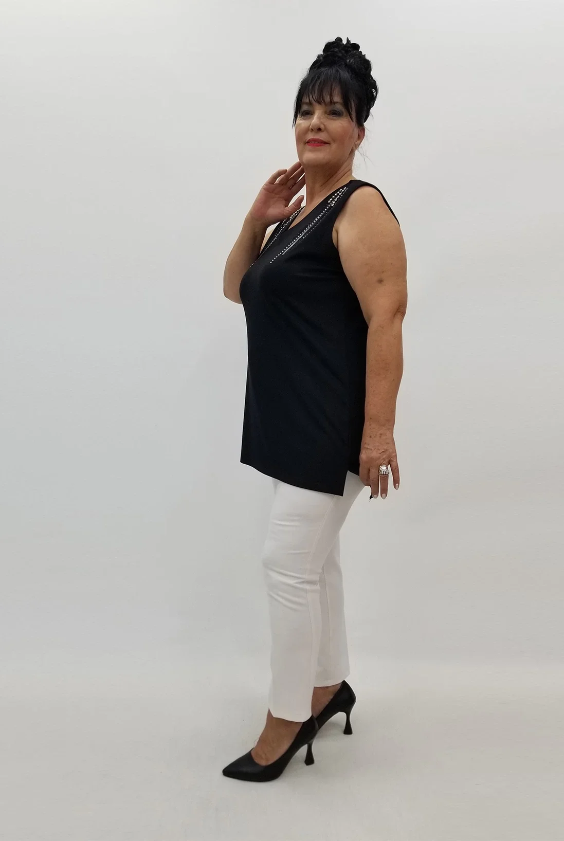 Miraggio Büyük Beden Bluz 99845 SİYAH