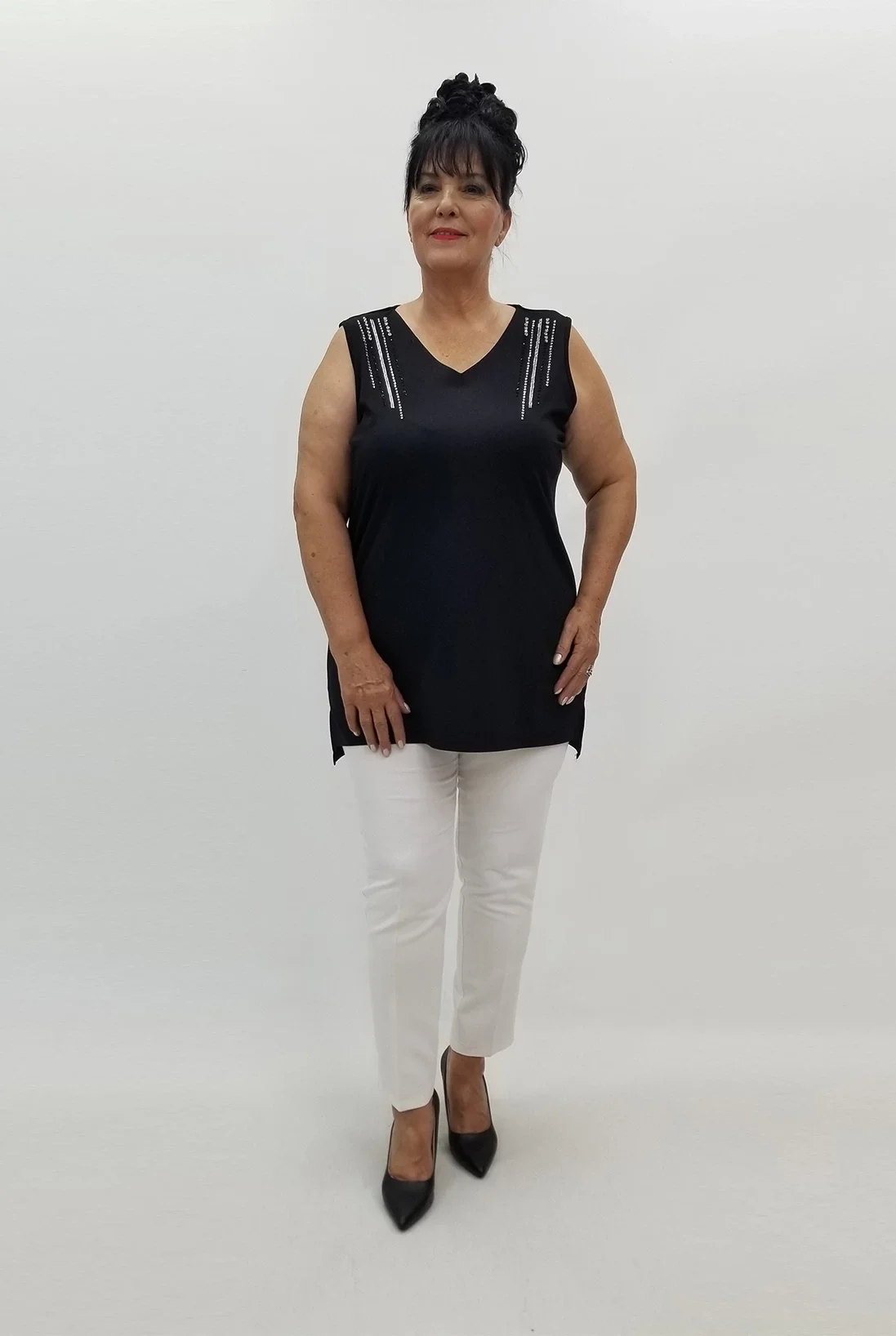 Miraggio Büyük Beden Bluz 99845 SİYAH