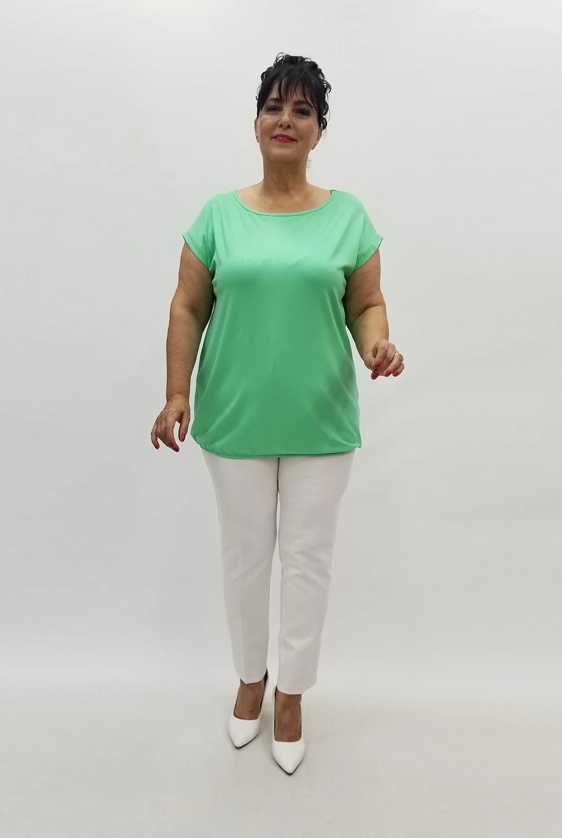 Miraggio Büyük Beden Bluz 99855 A.YEŞİL