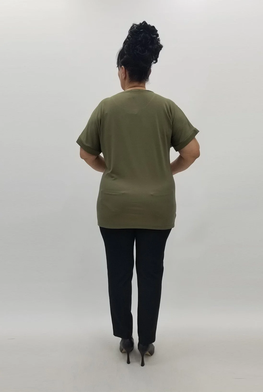 Miraggio Büyük Beden Bluz 99865 HAKİ