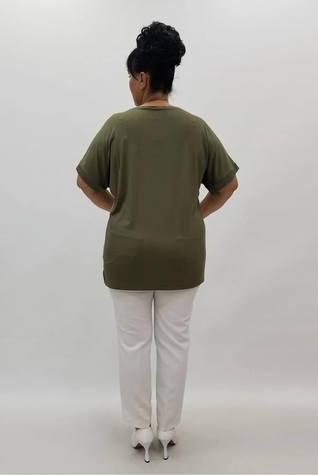 Miraggio Büyük Beden Bluz 99866 HAKİ