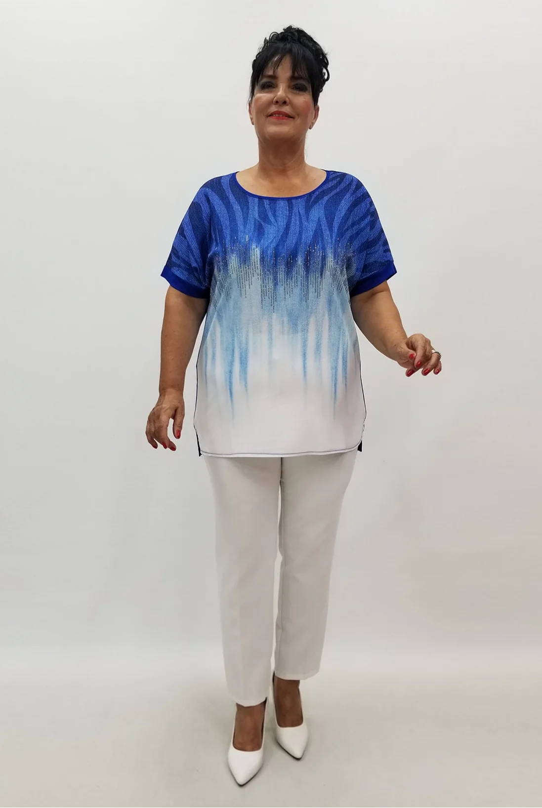 Miraggio Büyük Beden Bluz 99866 SAKS