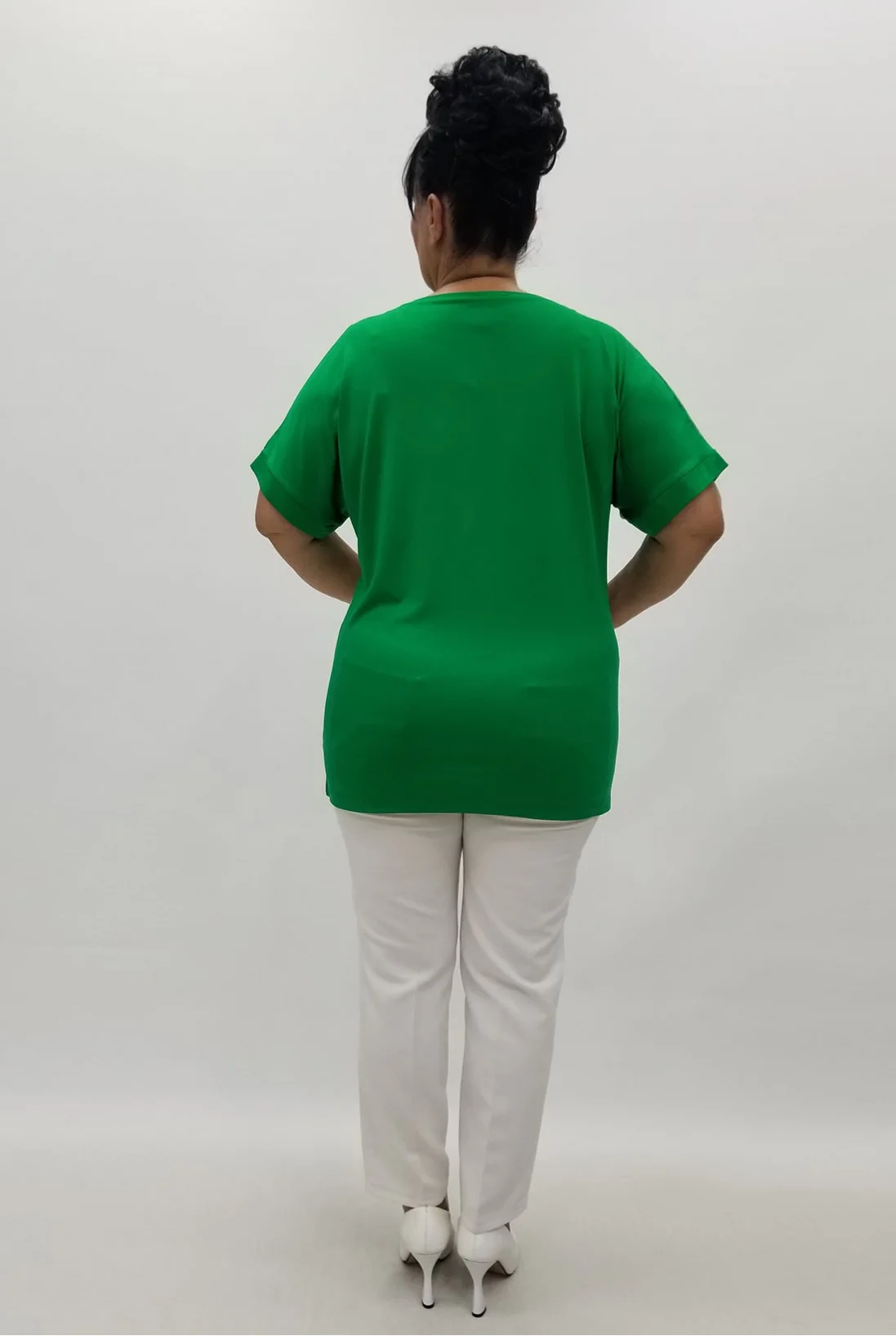 Miraggio Büyük Beden Bluz 99866 YEŞİL