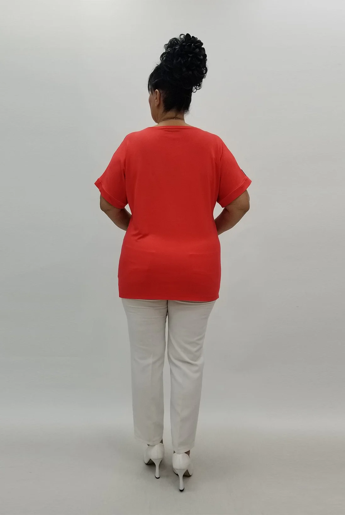 Miraggio Büyük Beden Bluz 99867 MERCAN