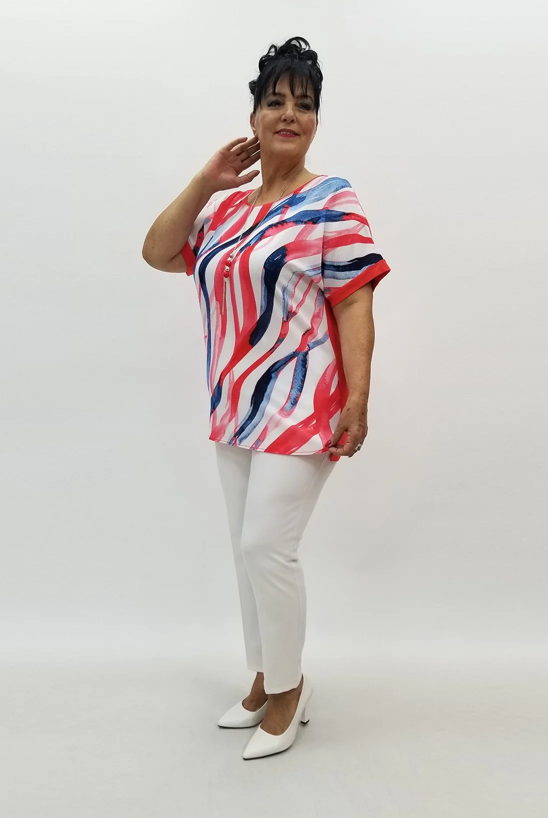 Miraggio Büyük Beden Bluz 99867 MERCAN