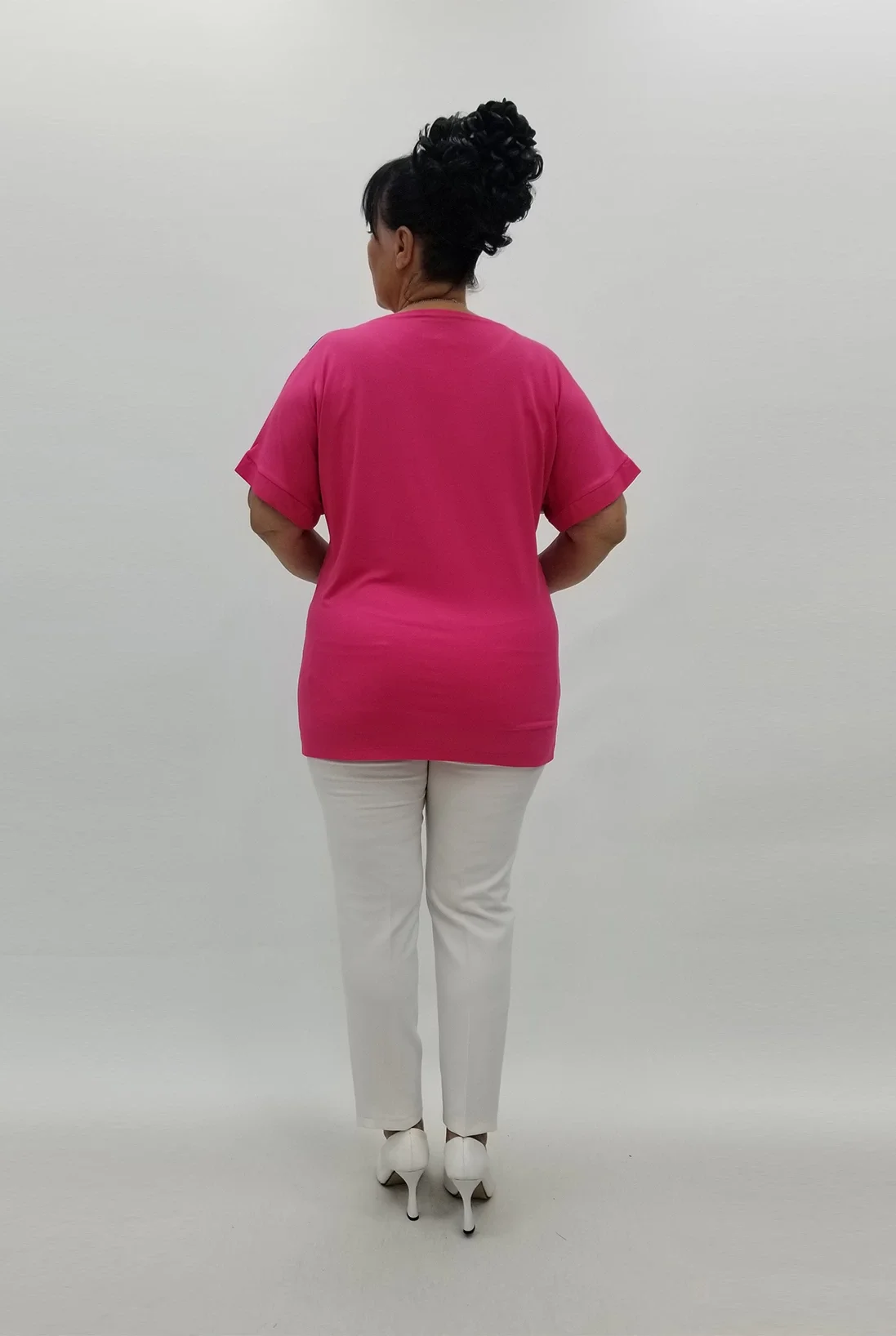 Miraggio Büyük Beden Bluz 99867 PEMBE