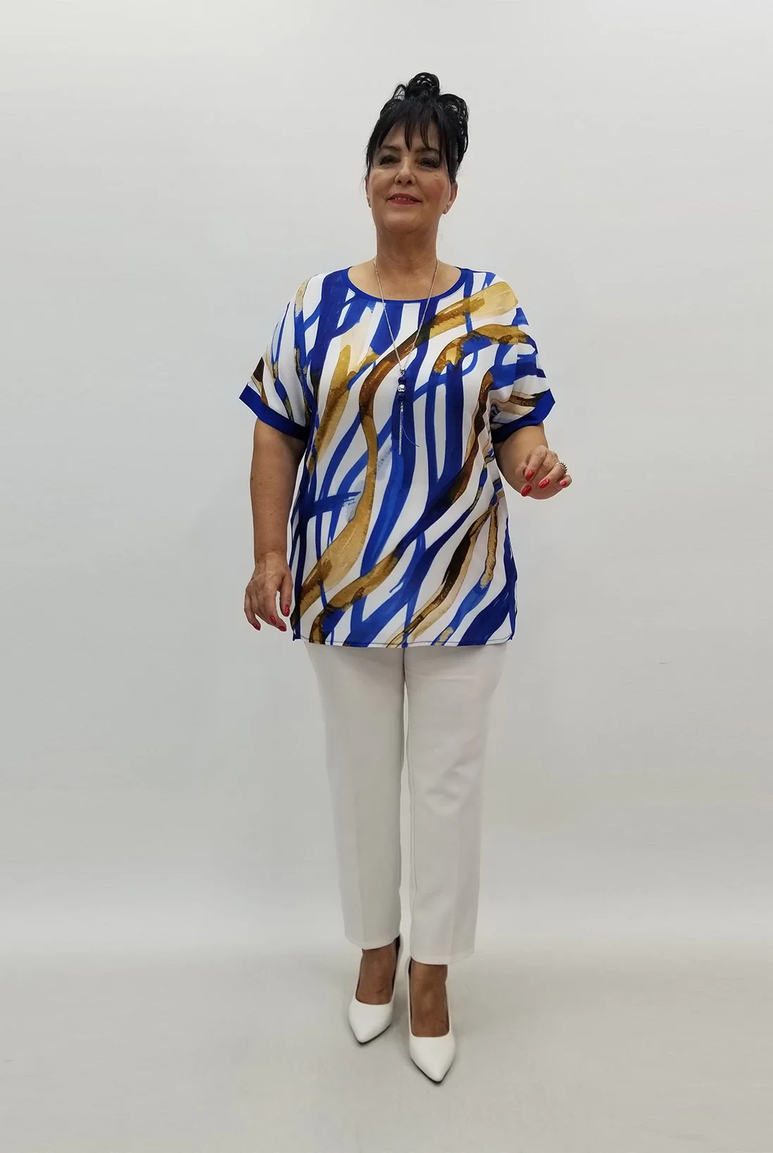 Miraggio Büyük Beden Bluz 99867 SAKS