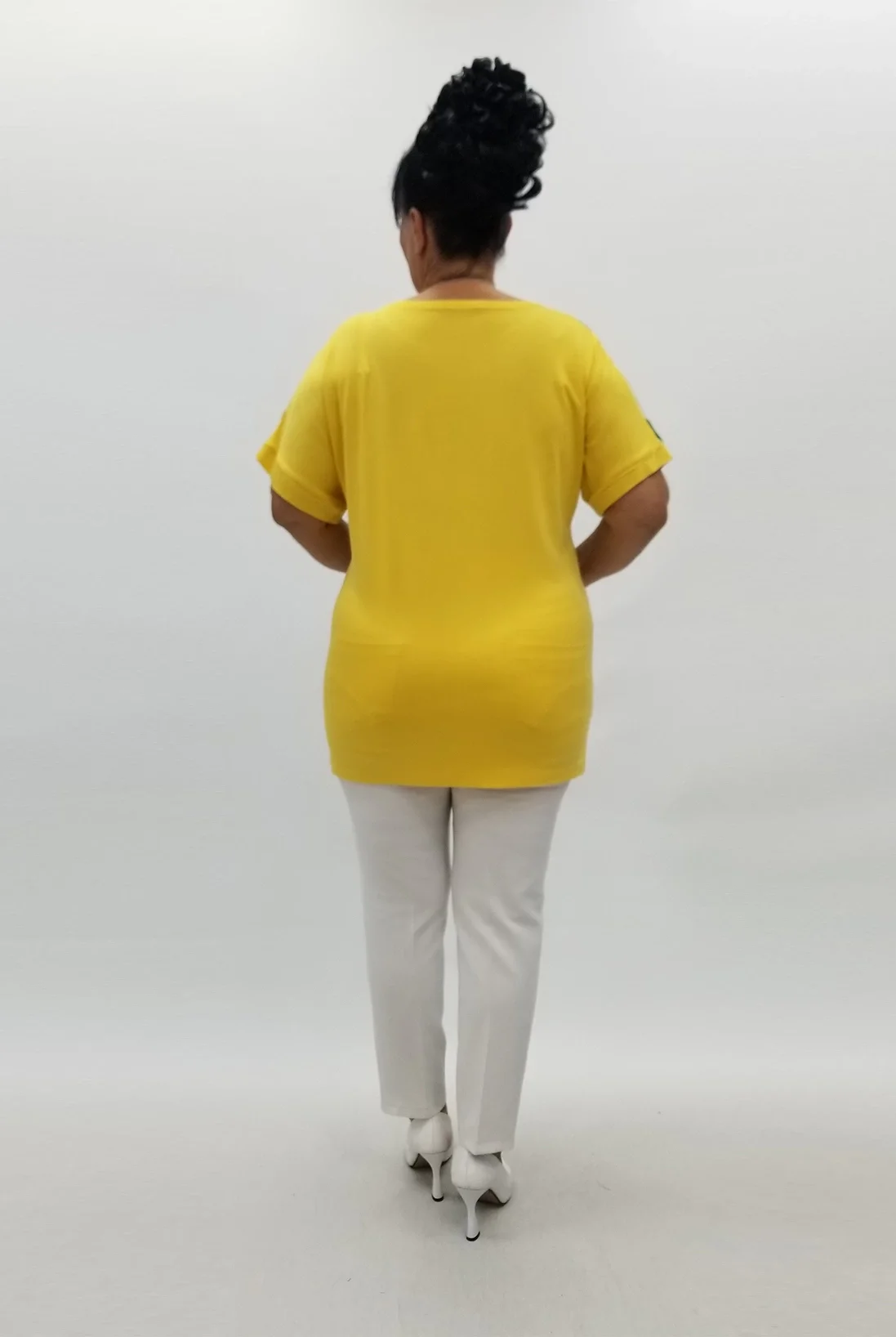 Miraggio Büyük Beden Bluz 99867 SARI