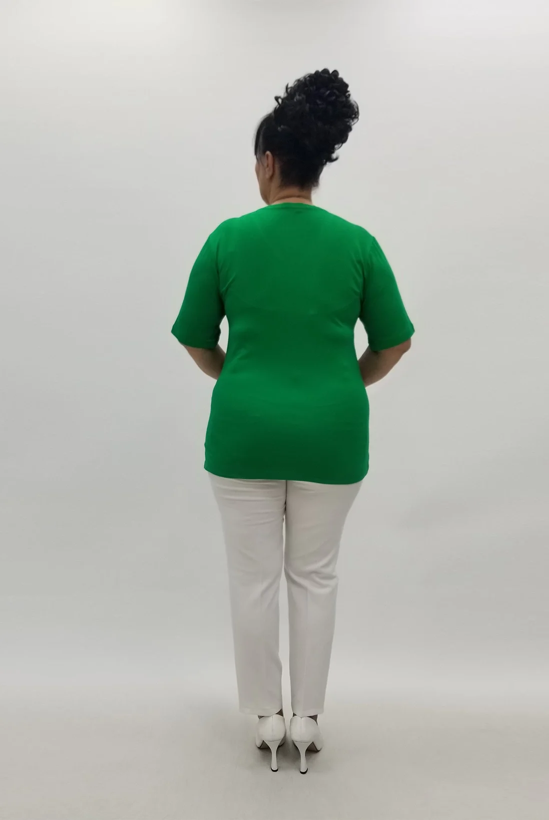 Miraggio Büyük Beden Bluz 99868 YEŞİL