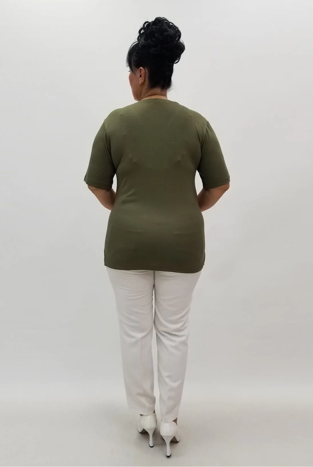 Miraggio Büyük Beden Bluz 99869 HAKİ