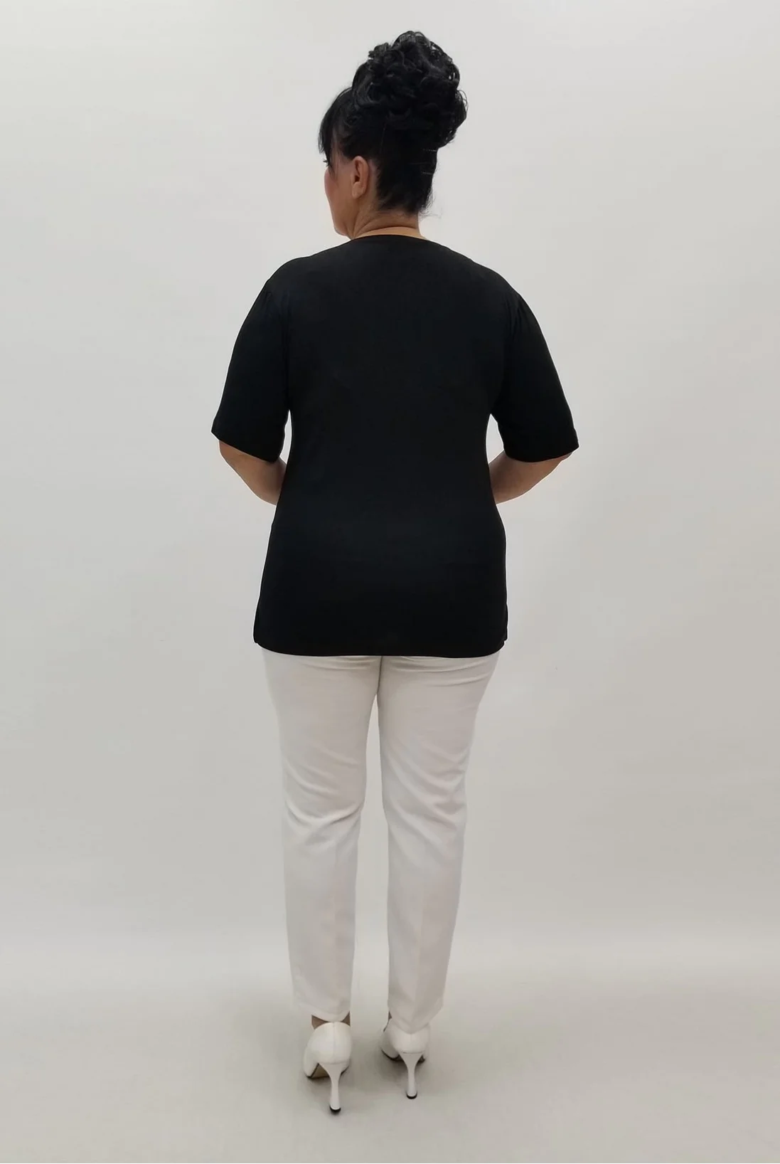 Miraggio Büyük Beden Bluz 99869 SİYAH