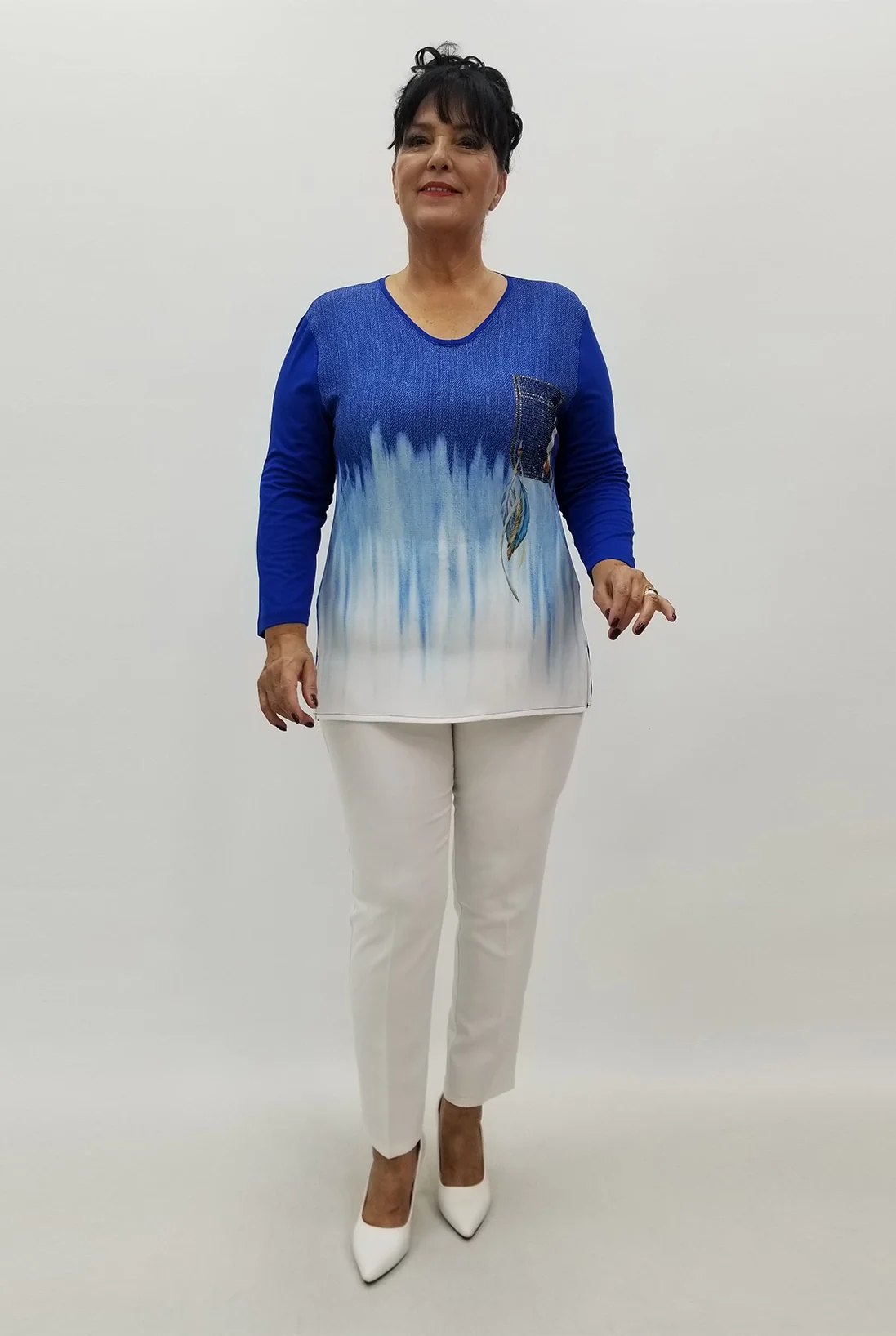 Miraggio Büyük Beden Bluz 99870 SAKS