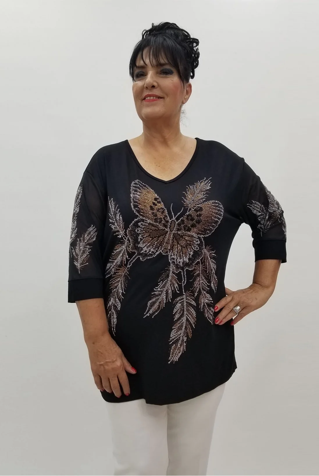 Miraggio Büyük Beden Bluz 99892 SİYAH