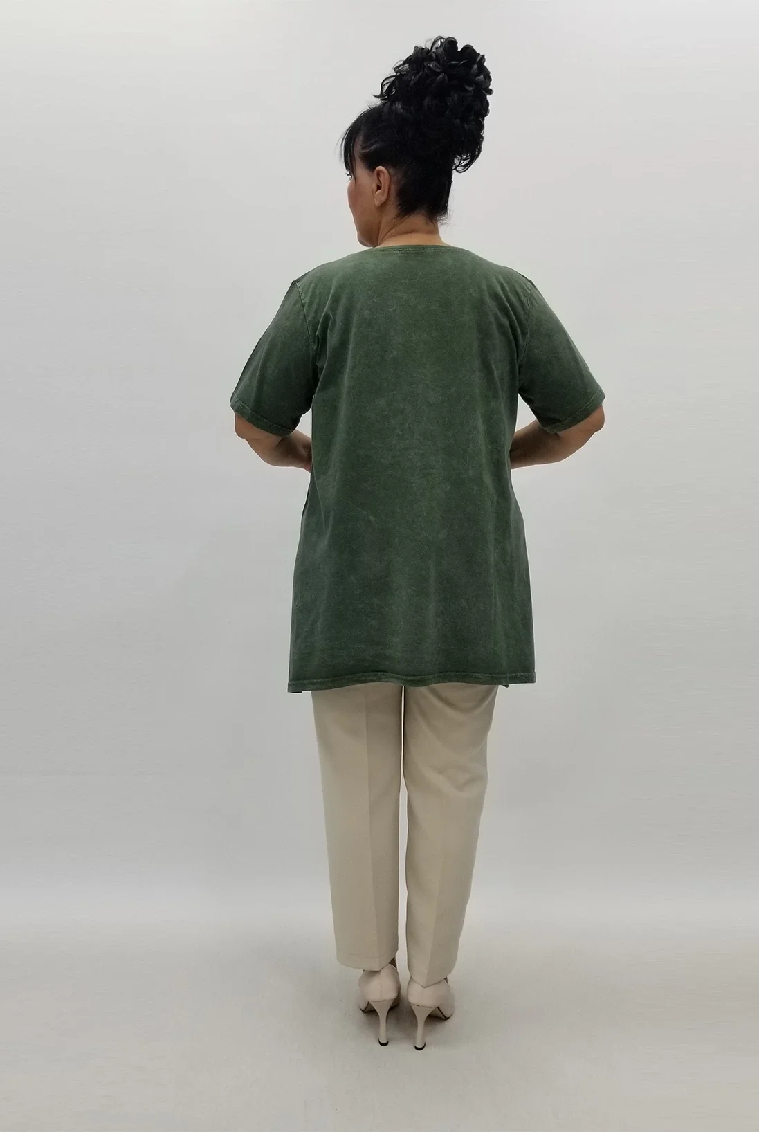 Miraggio Büyük Beden Bluz 99906 HAKİ