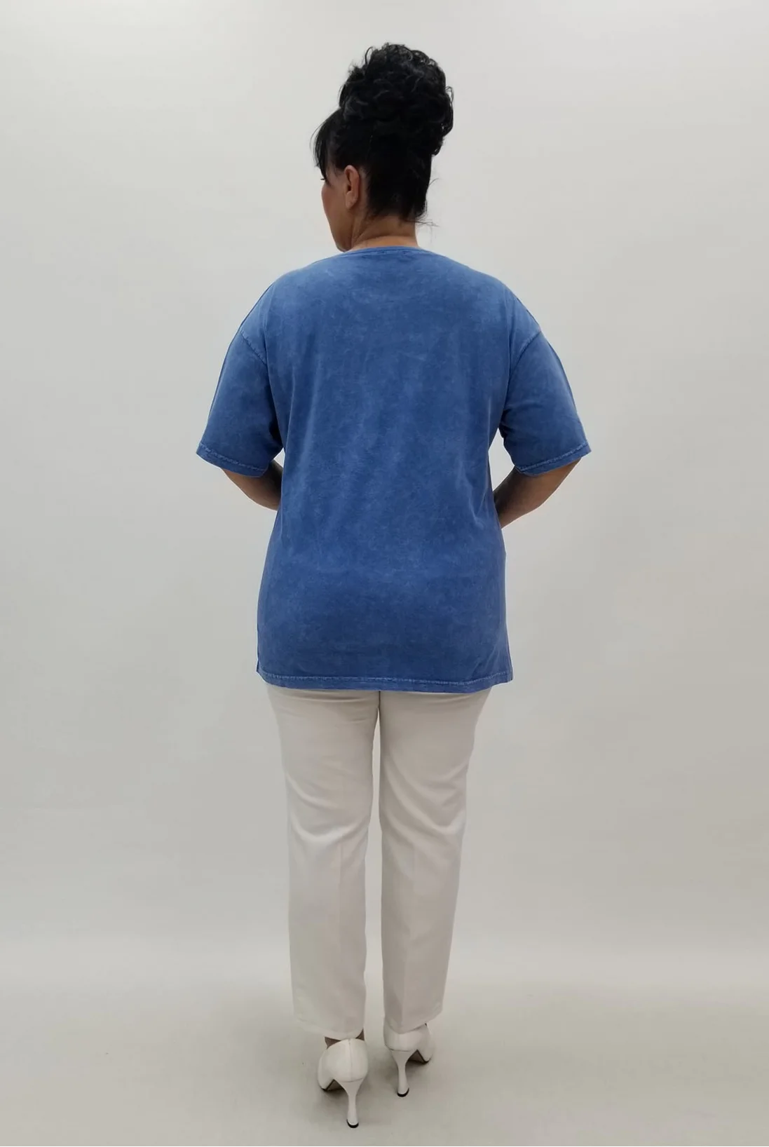 Miraggio Büyük Beden Bluz 99914 MAVİ