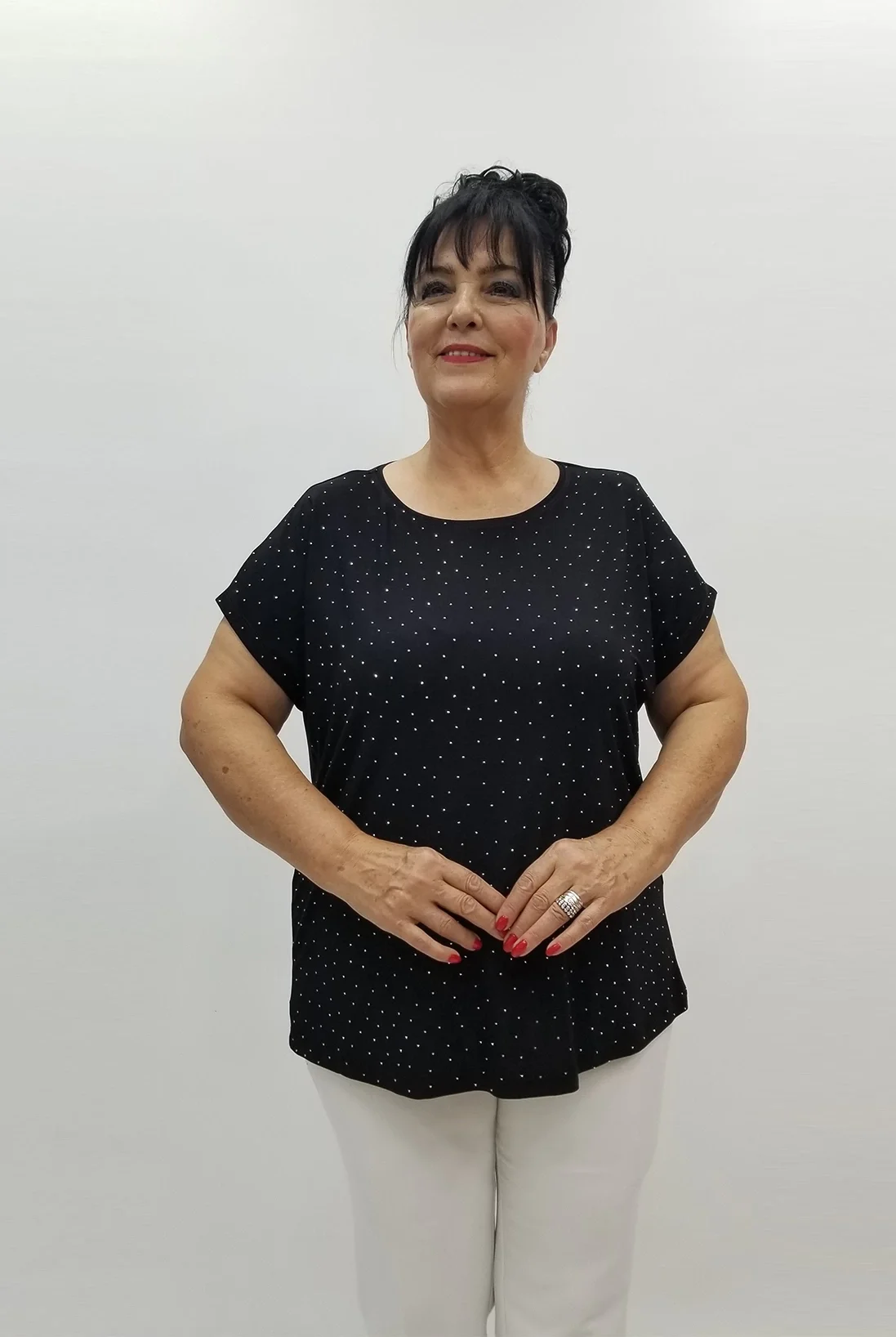 Miraggio Büyük Beden Bluz 99916 SİYAH