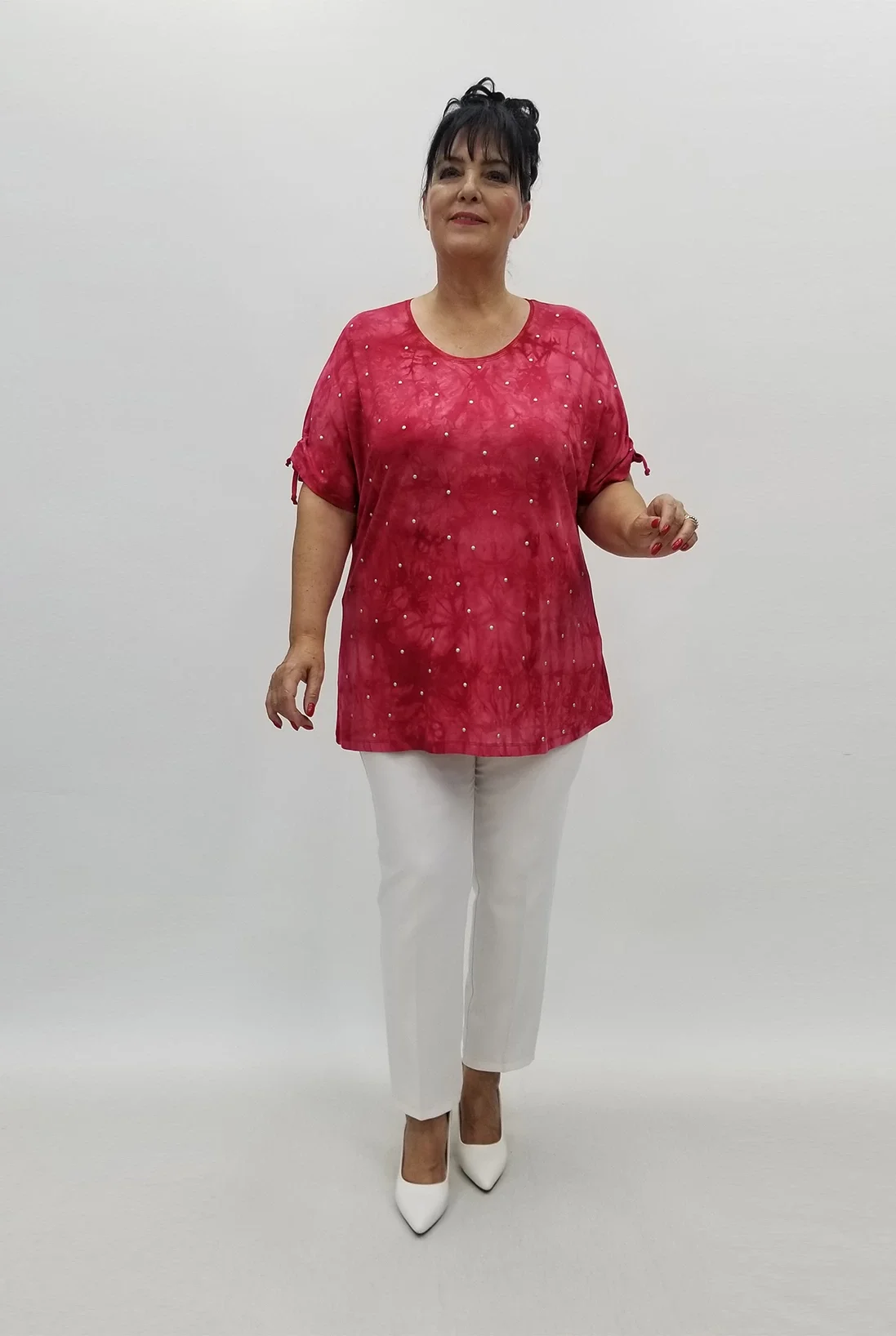 Miraggio Büyük Beden Bluz 99917 BORDO