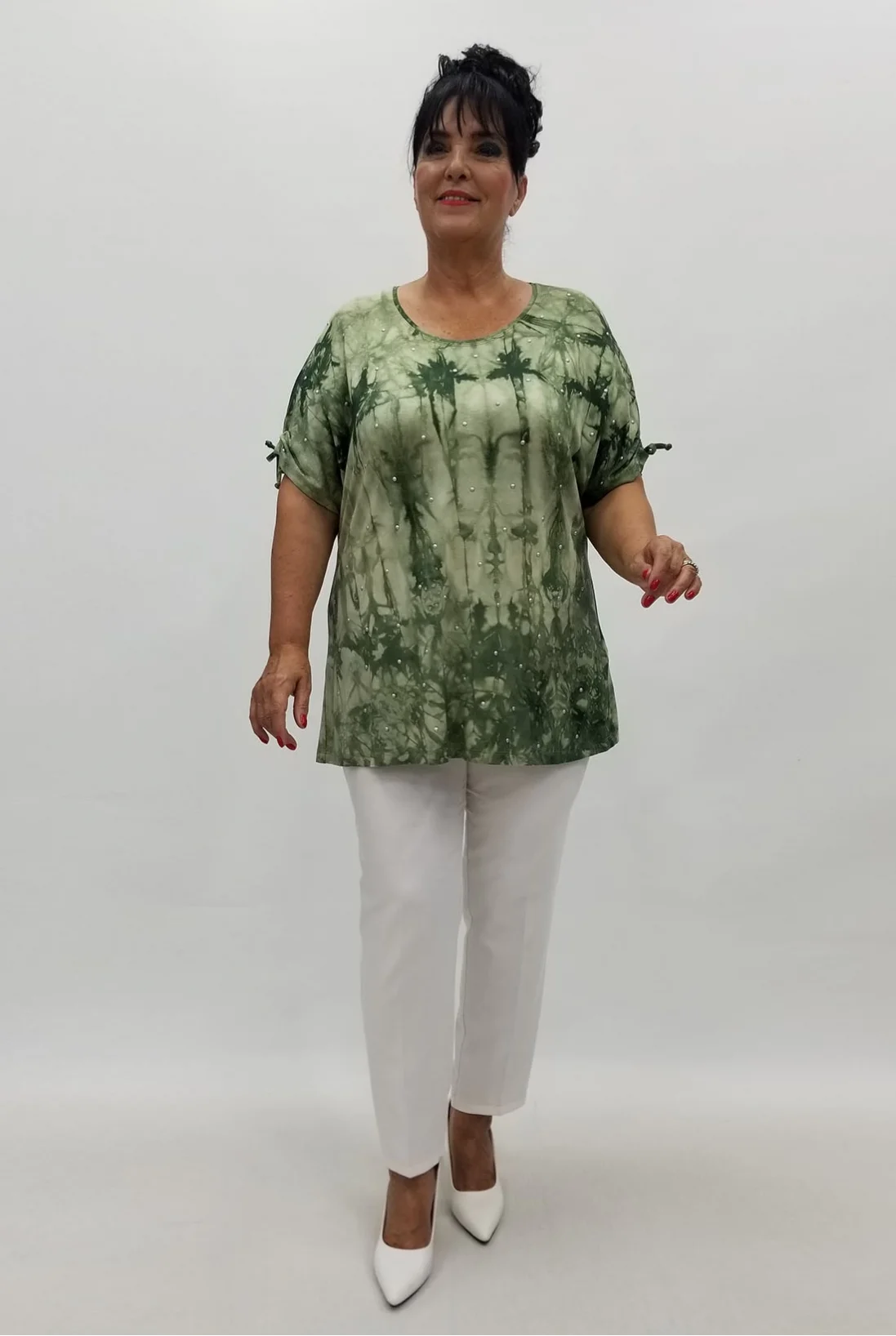 Miraggio Büyük Beden Bluz 99917 HAKİ