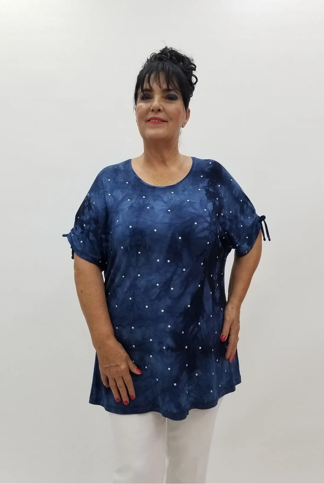 Miraggio Büyük Beden Bluz 99917 İNDİGO