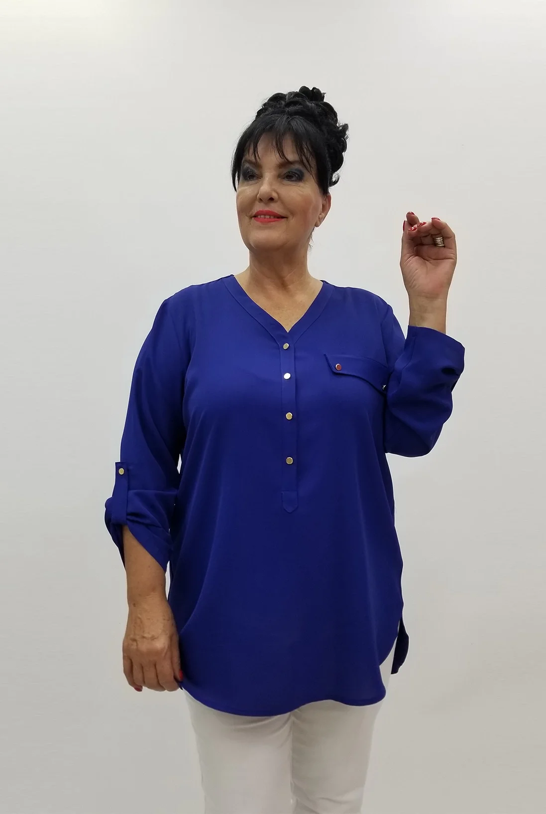 Miraggio Büyük Beden Bluz 99918 SAKS