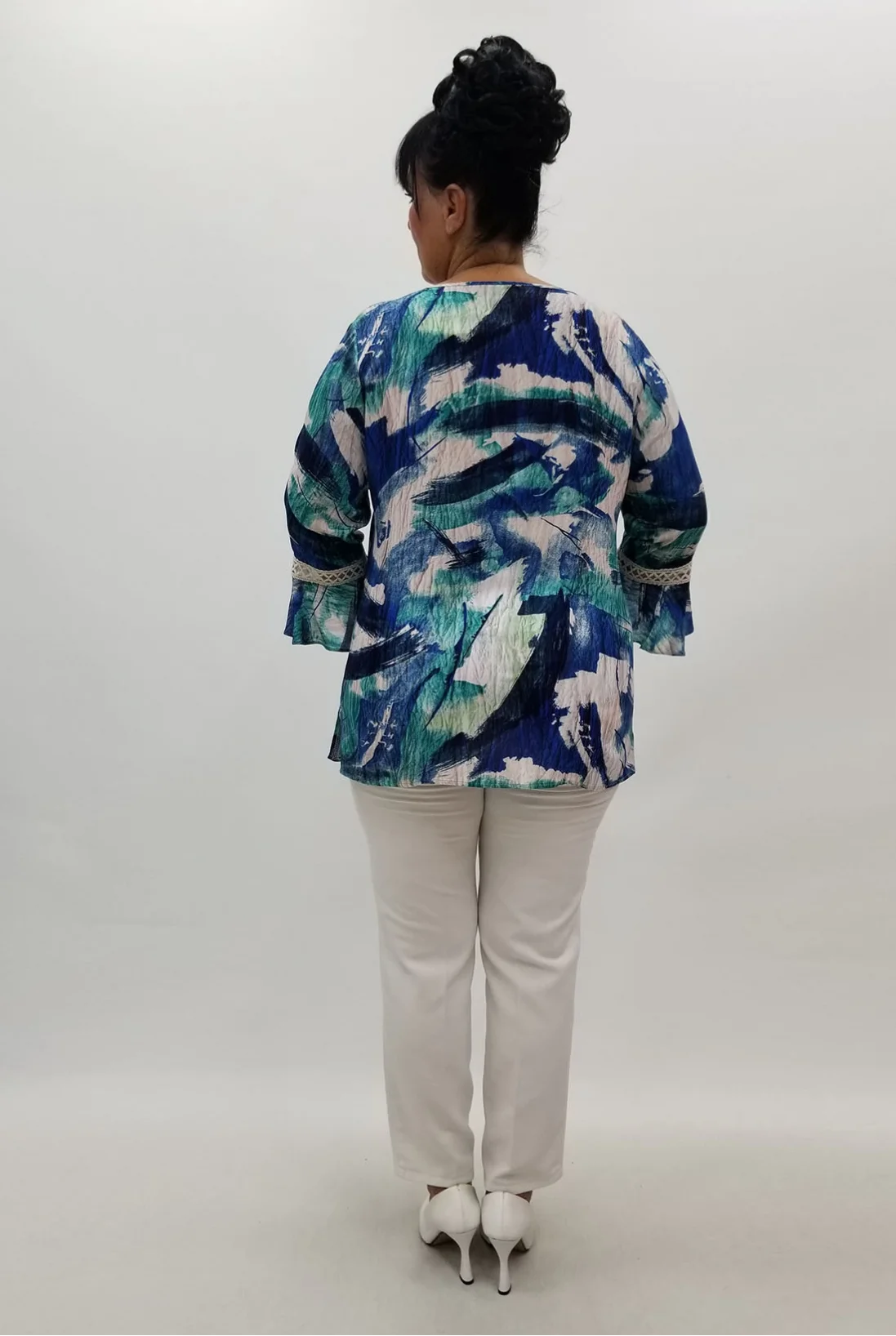 Miraggio Büyük Beden Bluz 99946 LACİVERT