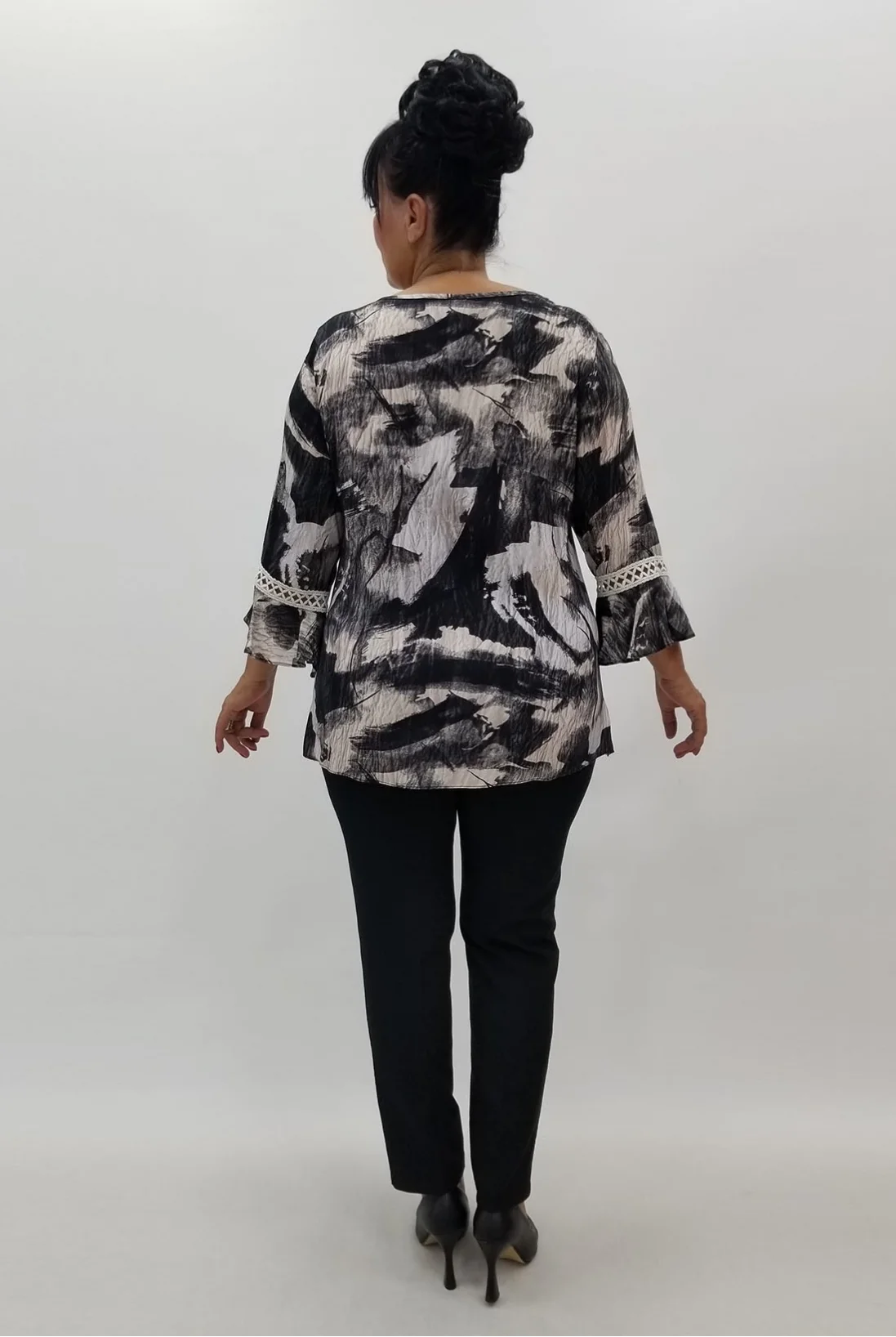 Miraggio Büyük Beden Bluz 99946 SİYAH