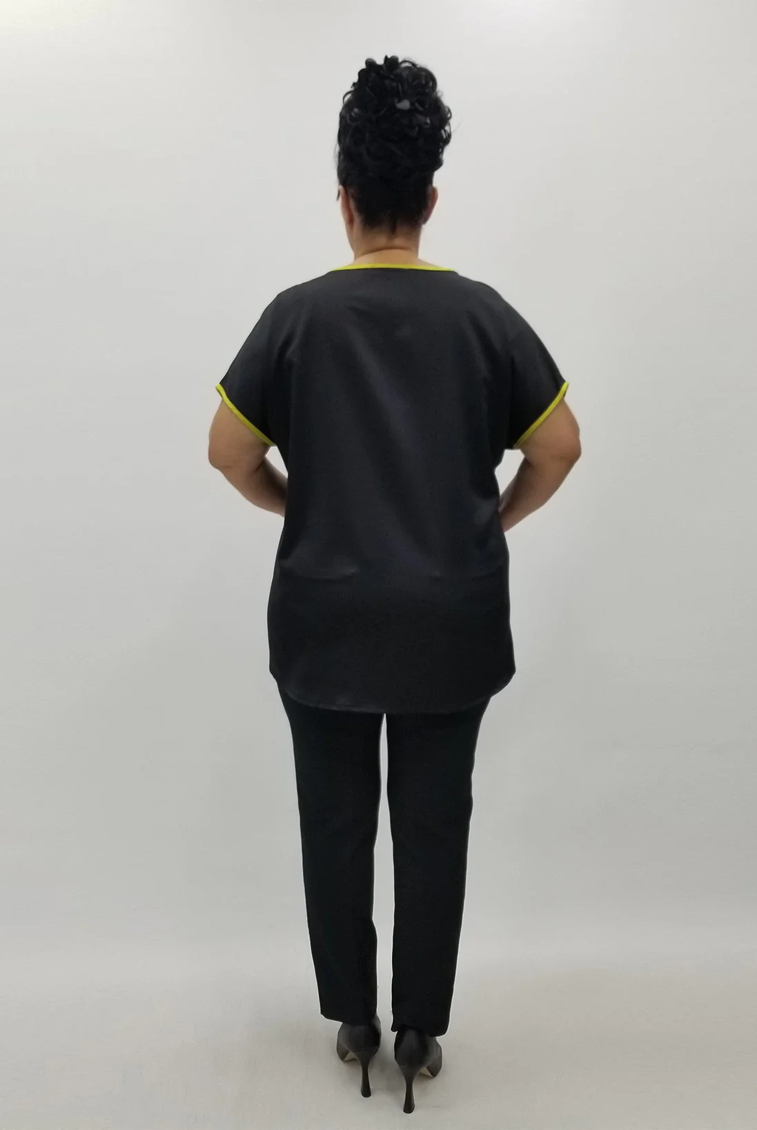 Miraggio Büyük Beden Bluz 99966 SİYAH