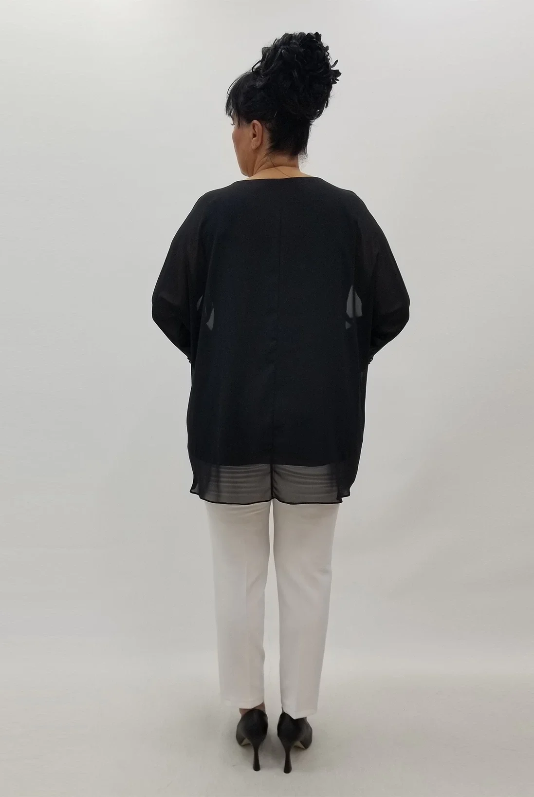 Miraggio Büyük Beden Bluz 99967 SİYAH