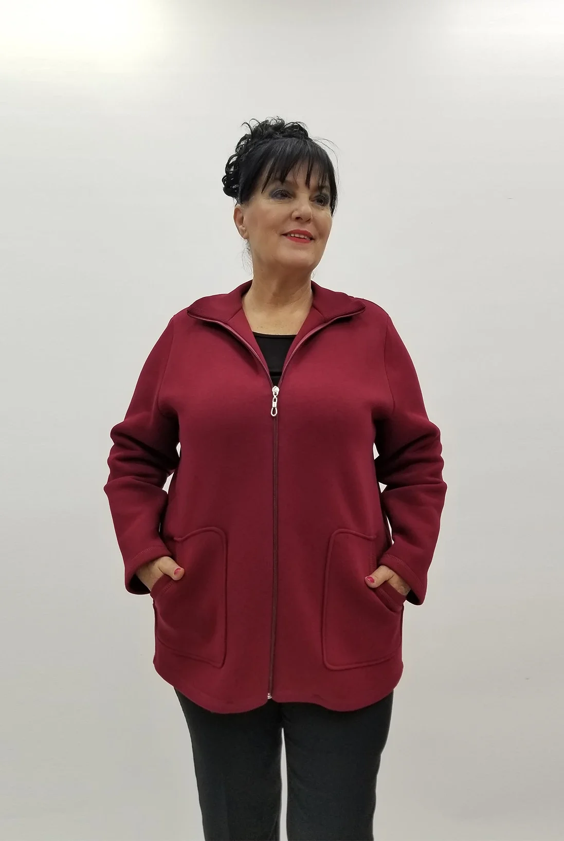 Miraggio Büyük Beden Ceket 4008 BORDO