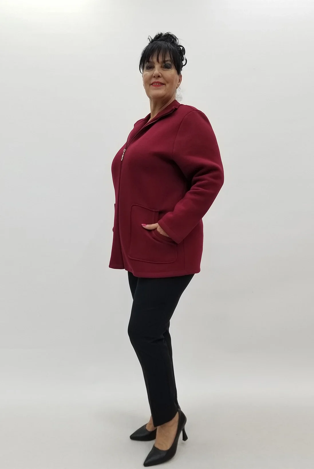 Miraggio Büyük Beden Ceket 4008 BORDO