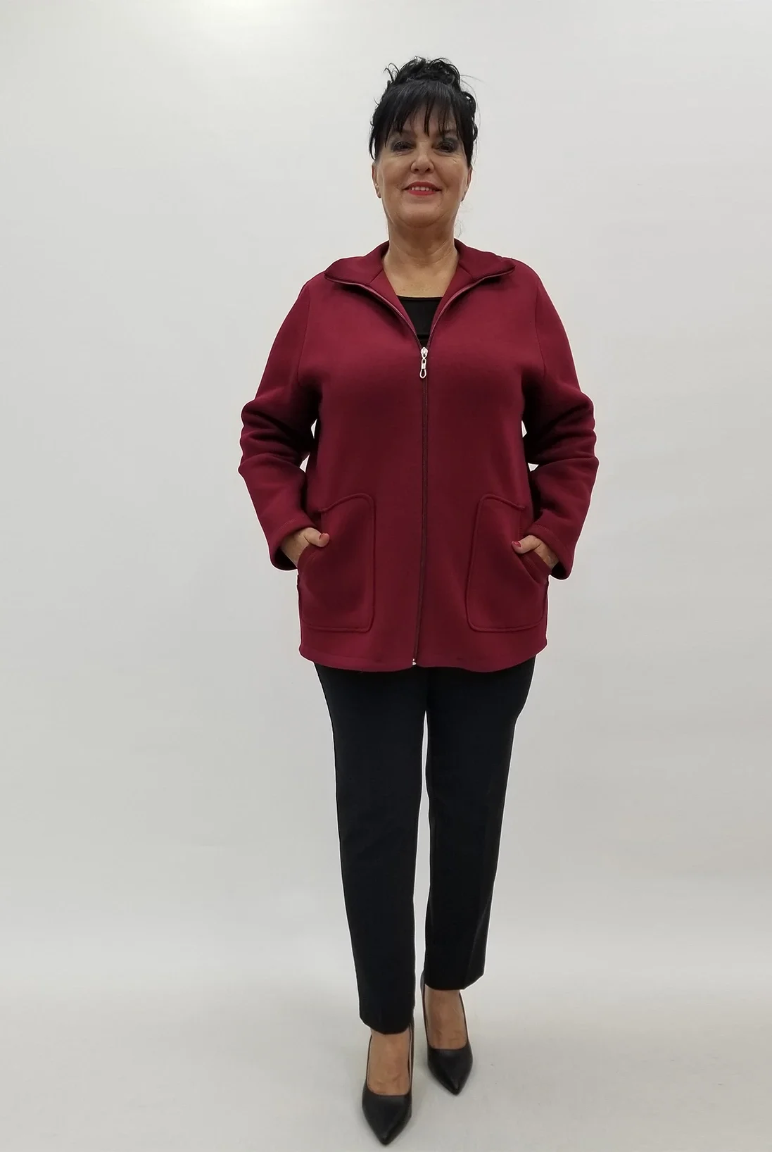 Miraggio Büyük Beden Ceket 4008 BORDO