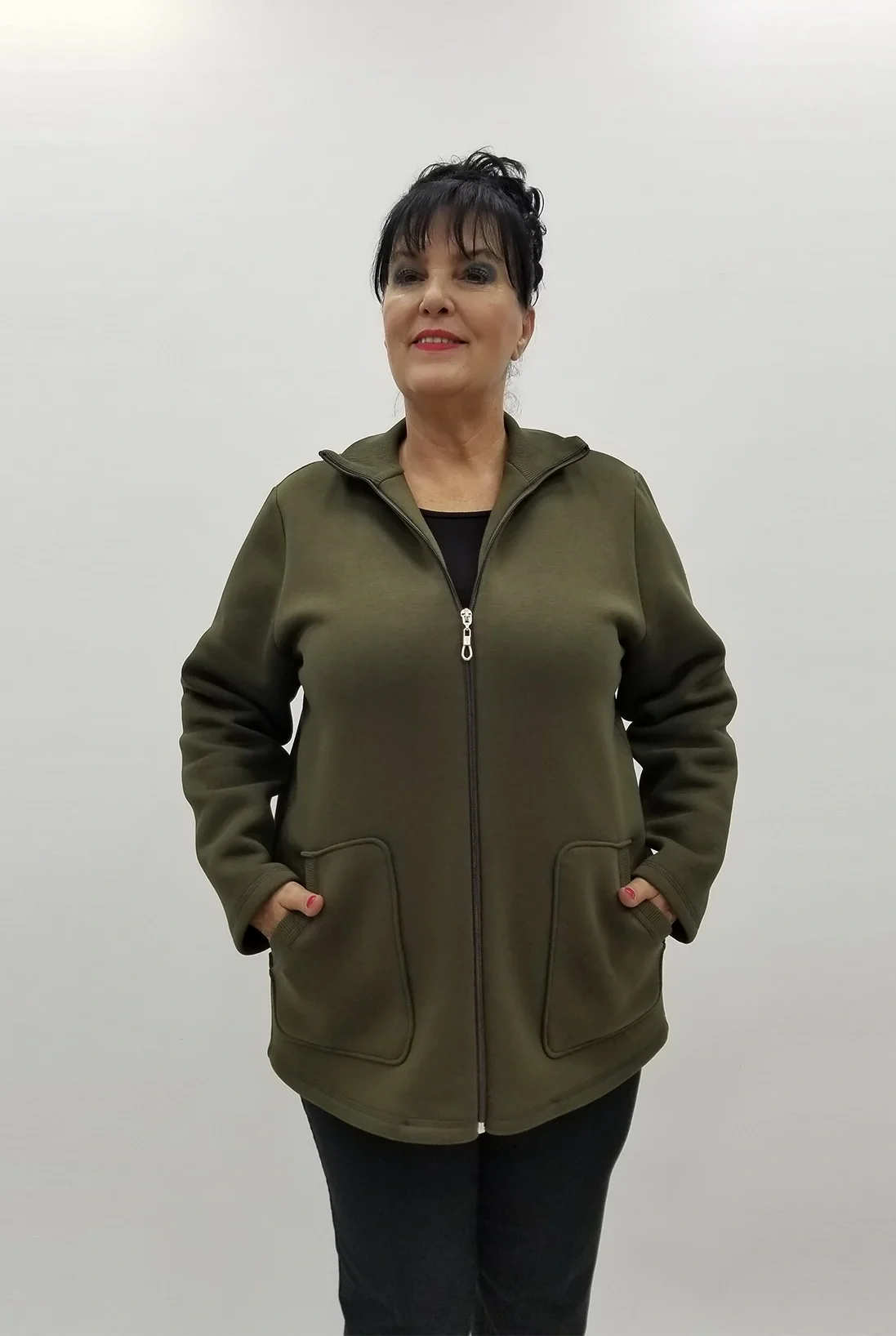 Miraggio Büyük Beden Ceket 4008 HAKİ