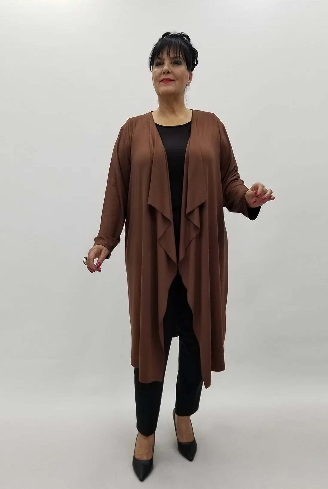 Miraggio Büyük Beden Ceket 4017 KAHVE