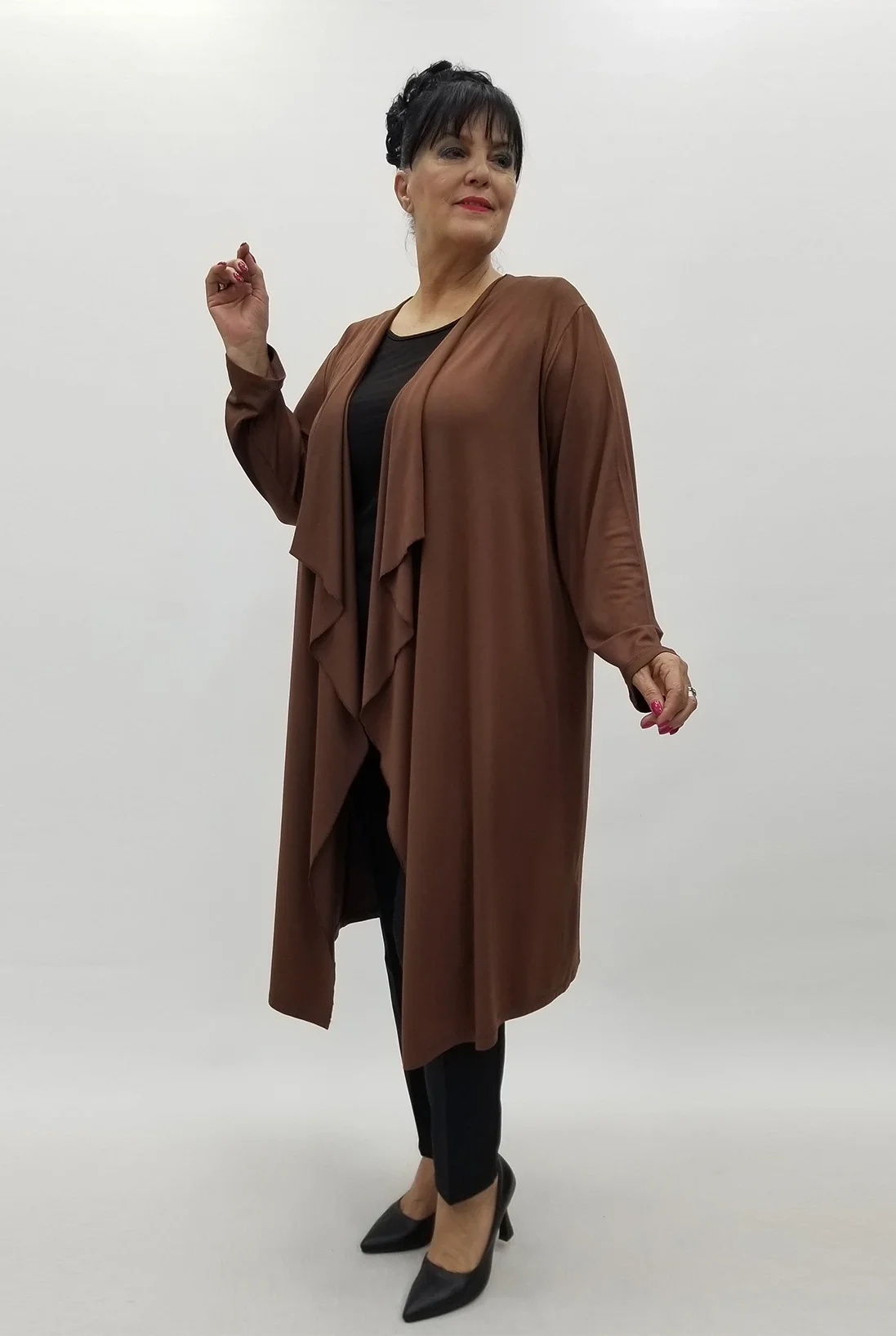 Miraggio Büyük Beden Ceket 4017 KAHVE