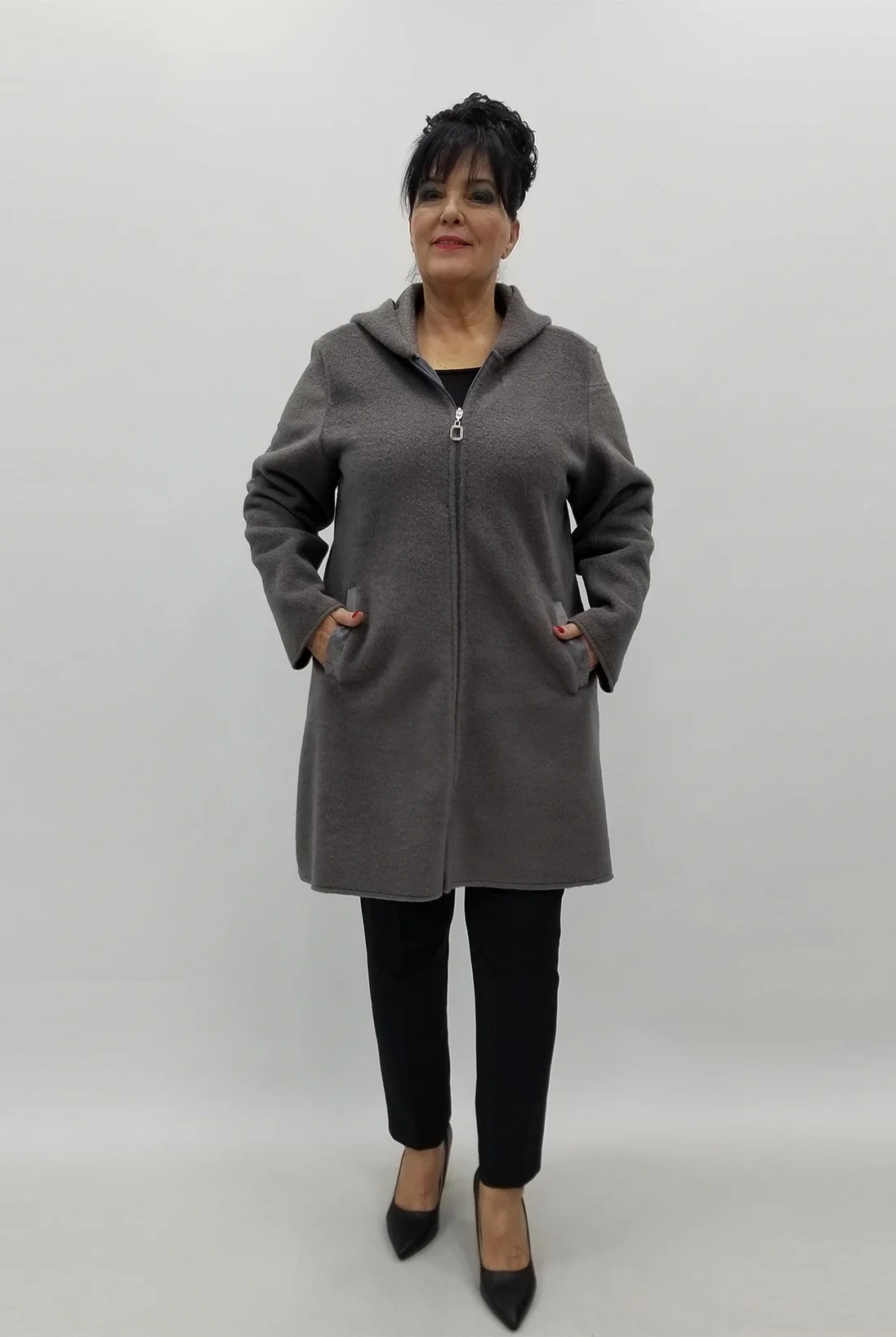 Miraggio Büyük Beden Ceket 4082 FÜME