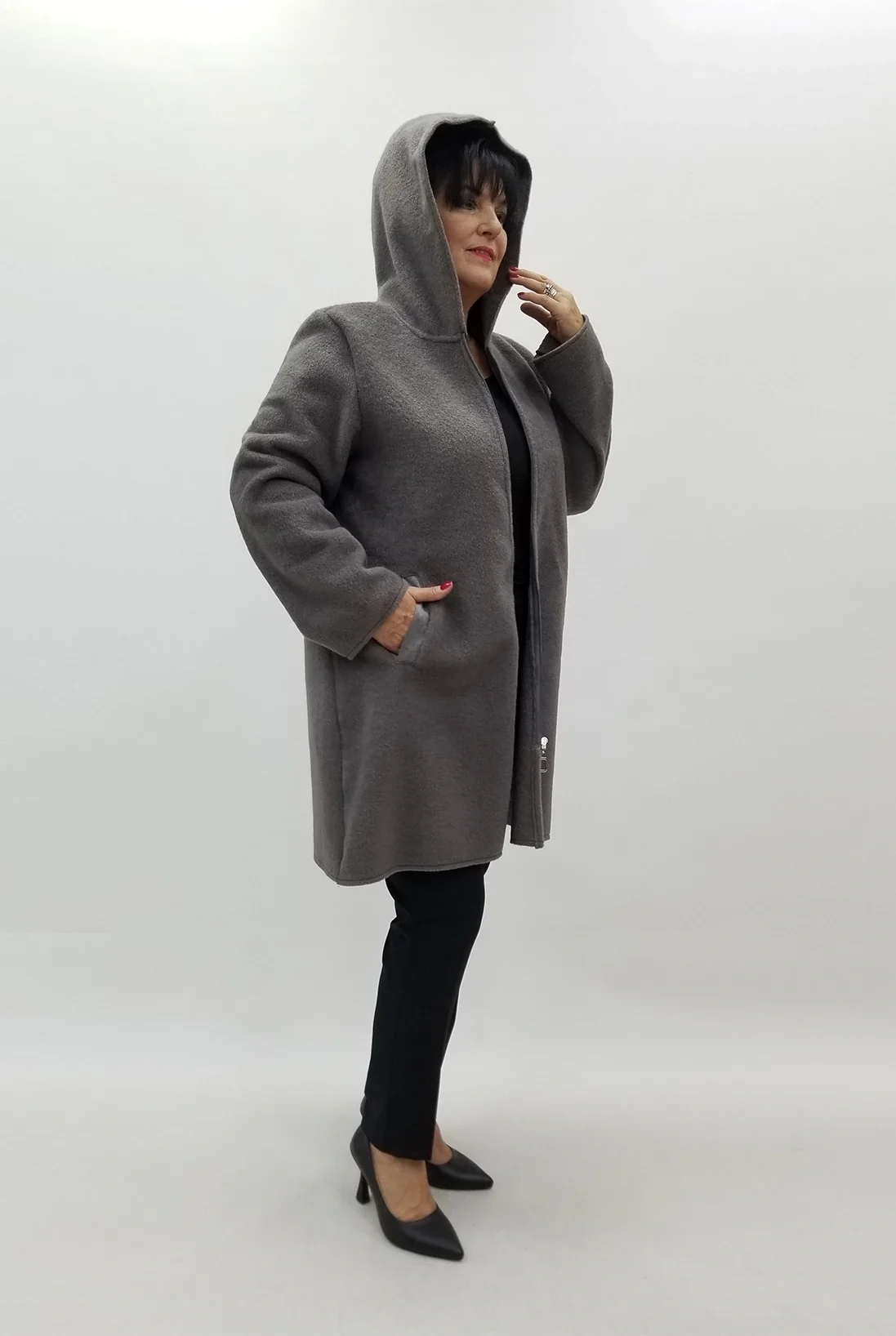 Miraggio Büyük Beden Ceket 4082 FÜME