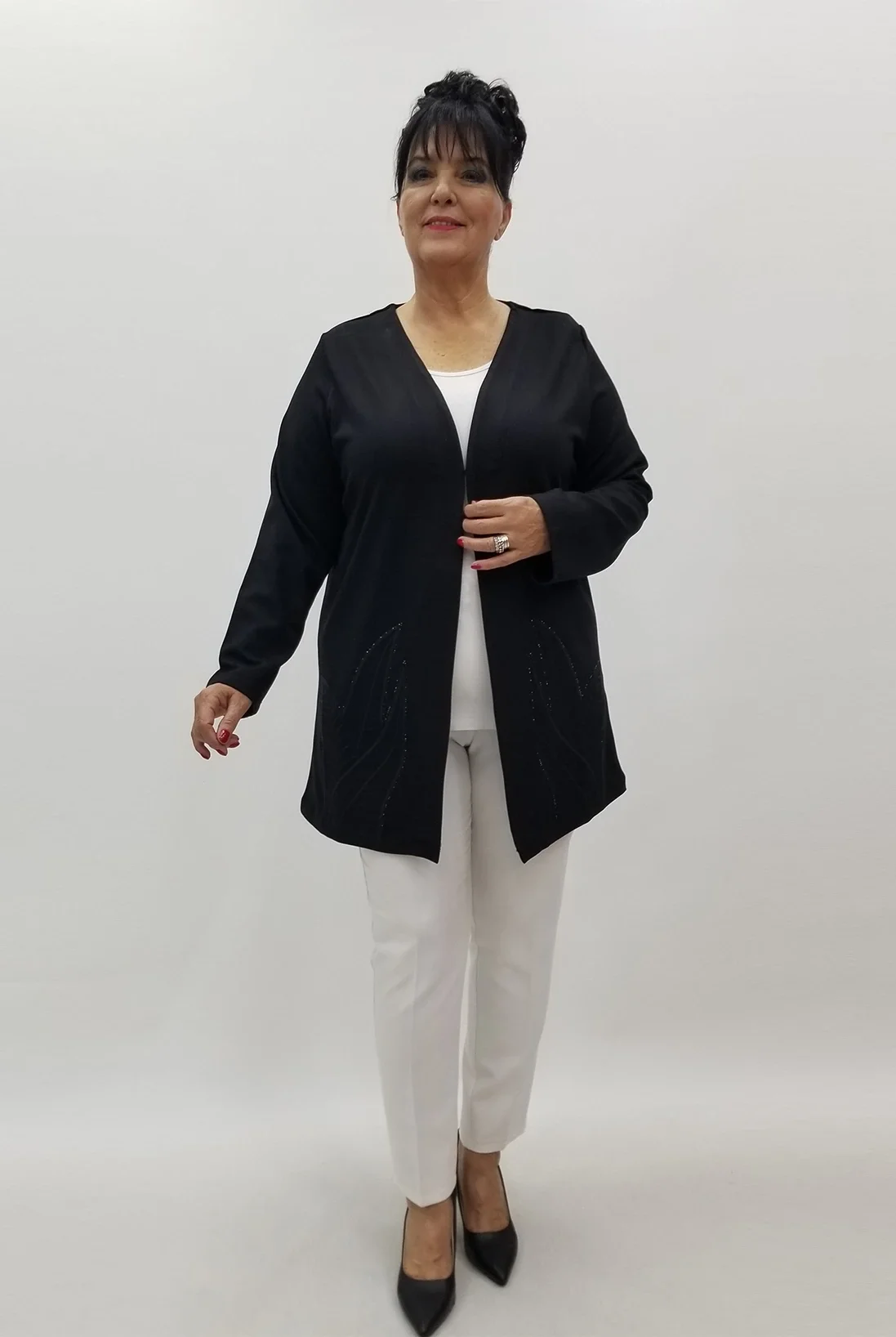 Miraggio Büyük Beden Ceket 4123 SİYAH